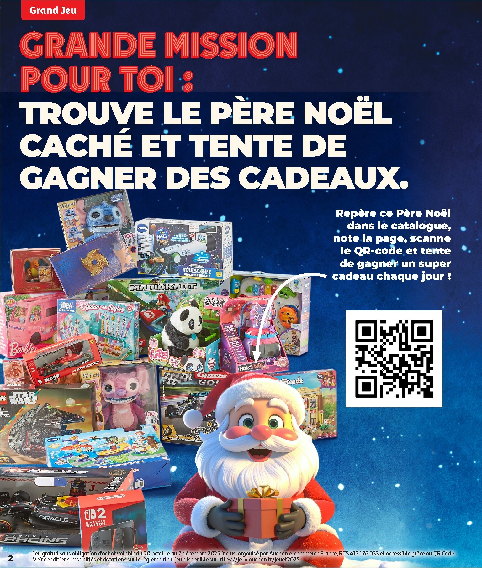 auchan - Catalogue Auchan - La fabuleuse mission de Noël valable du 17/10 au 07/12 - page: 2 auchan - Catalogue Auchan - La fabuleuse mission de Noël valable du 17/10 au 07/12 - page: 2
