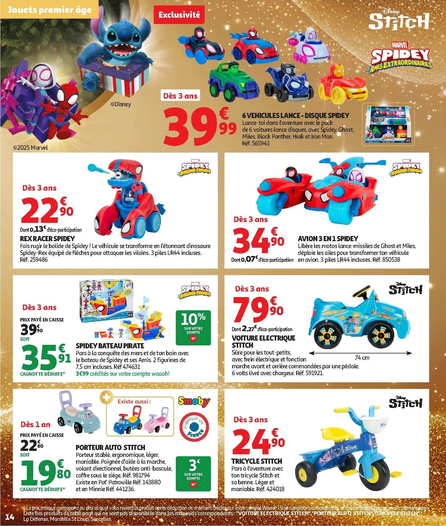 auchan - Catalogue Auchan - La fabuleuse mission de Noël valable du 17/10 au 07/12 - page: 14 auchan - Catalogue Auchan - La fabuleuse mission de Noël valable du 17/10 au 07/12 - page: 14