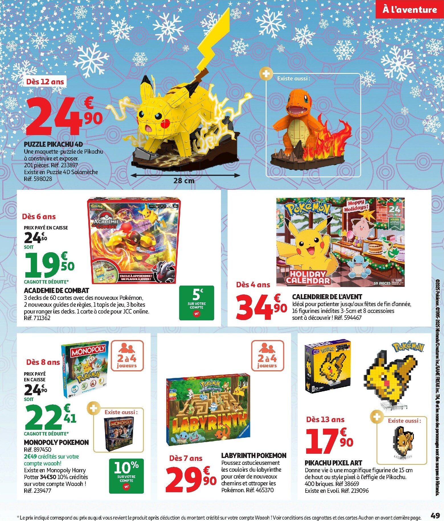 auchan - Catalogue Auchan - La fabuleuse mission de Noël valable du 17/10 au 07/12 - page: 49 auchan - Catalogue Auchan - La fabuleuse mission de Noël valable du 17/10 au 07/12 - page: 49