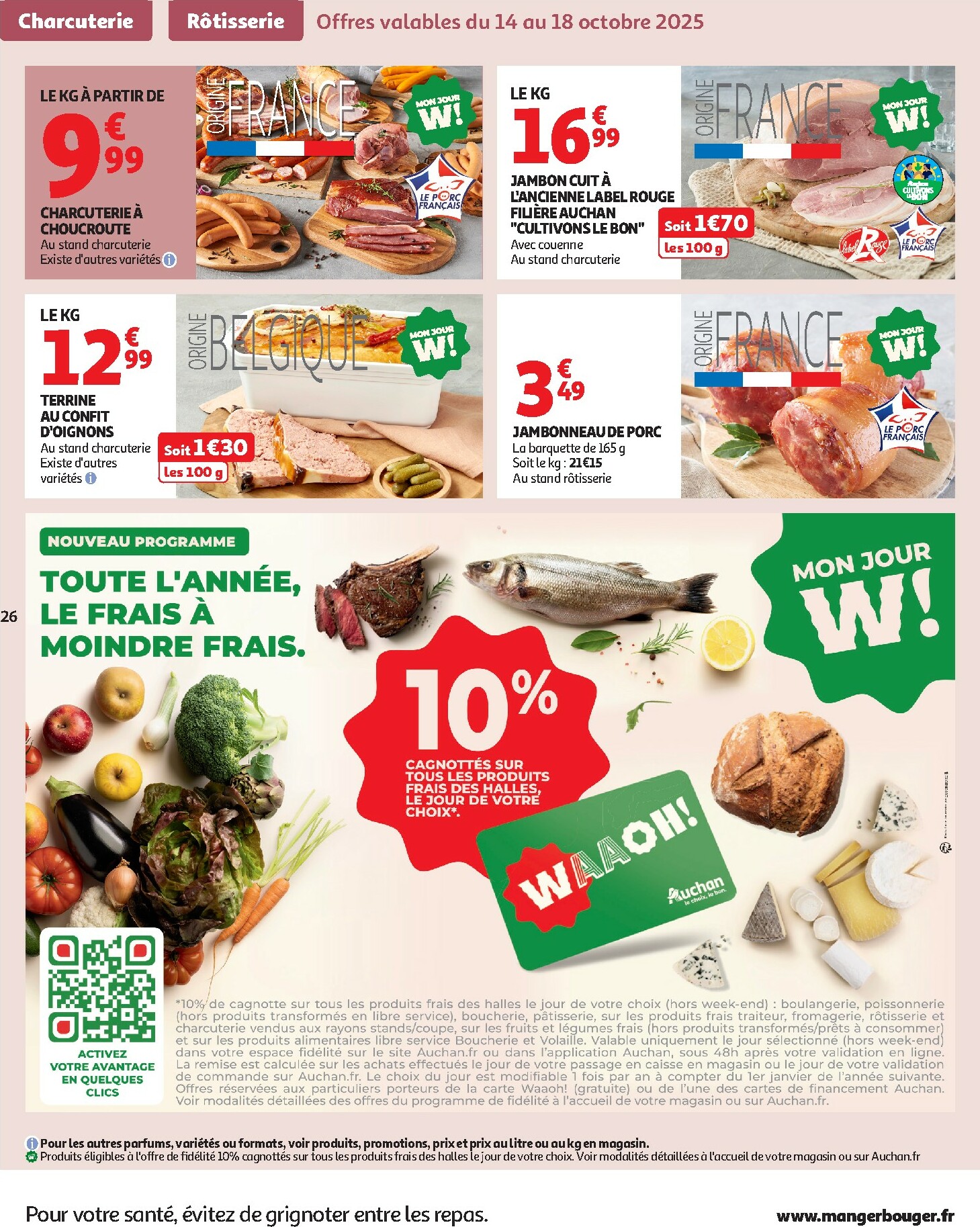 auchan - Catalogue Auchan - Des prix aussi bas, c'est le top valable du 14/10 au 26/10 - page: 26 auchan - Catalogue Auchan - Des prix aussi bas, c'est le top valable du 14/10 au 26/10 - page: 26