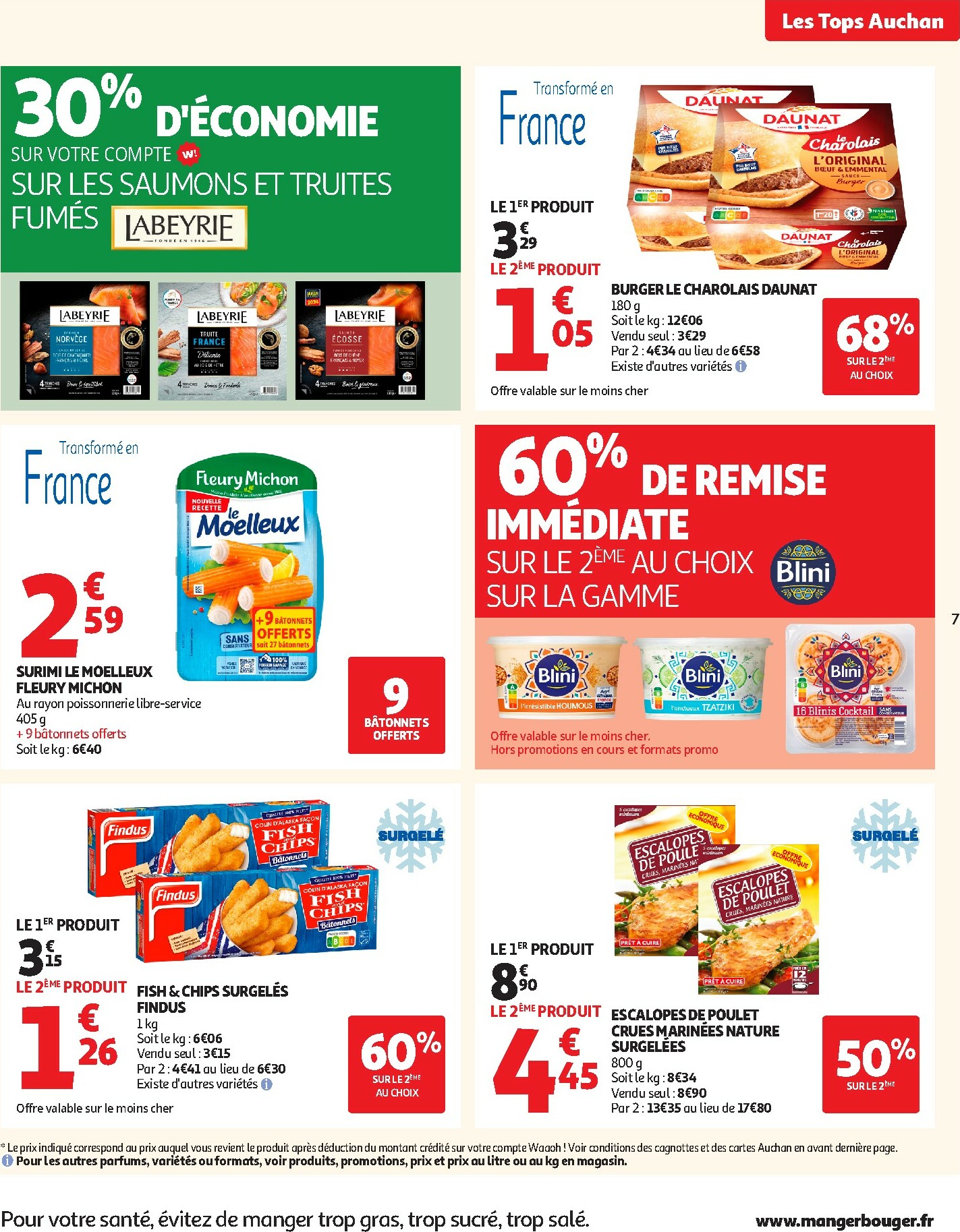 auchan - Catalogue Auchan - Des prix aussi bas, c'est le top valable du 14/10 au 26/10 - page: 7 auchan - Catalogue Auchan - Des prix aussi bas, c'est le top valable du 14/10 au 26/10 - page: 7