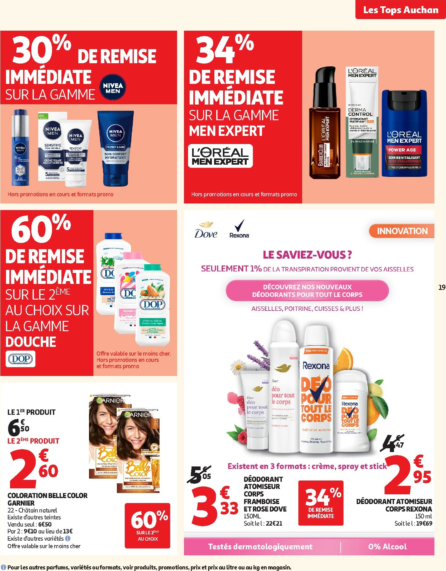 auchan - Catalogue Auchan - Des prix aussi bas, c'est le top valable du 14/10 au 26/10 - page: 19 auchan - Catalogue Auchan - Des prix aussi bas, c'est le top valable du 14/10 au 26/10 - page: 19