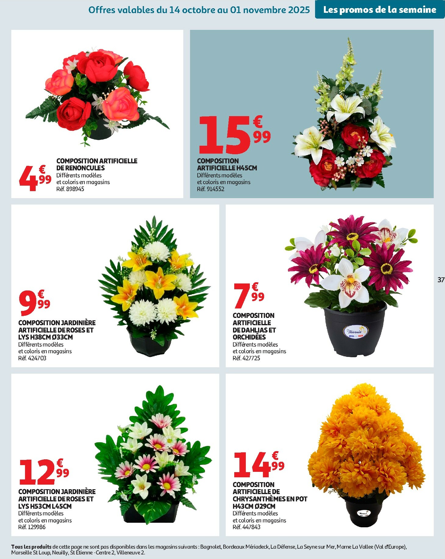 auchan - Catalogue Auchan - Des prix aussi bas, c'est le top valable du 14/10 au 26/10 - page: 37 auchan - Catalogue Auchan - Des prix aussi bas, c'est le top valable du 14/10 au 26/10 - page: 37