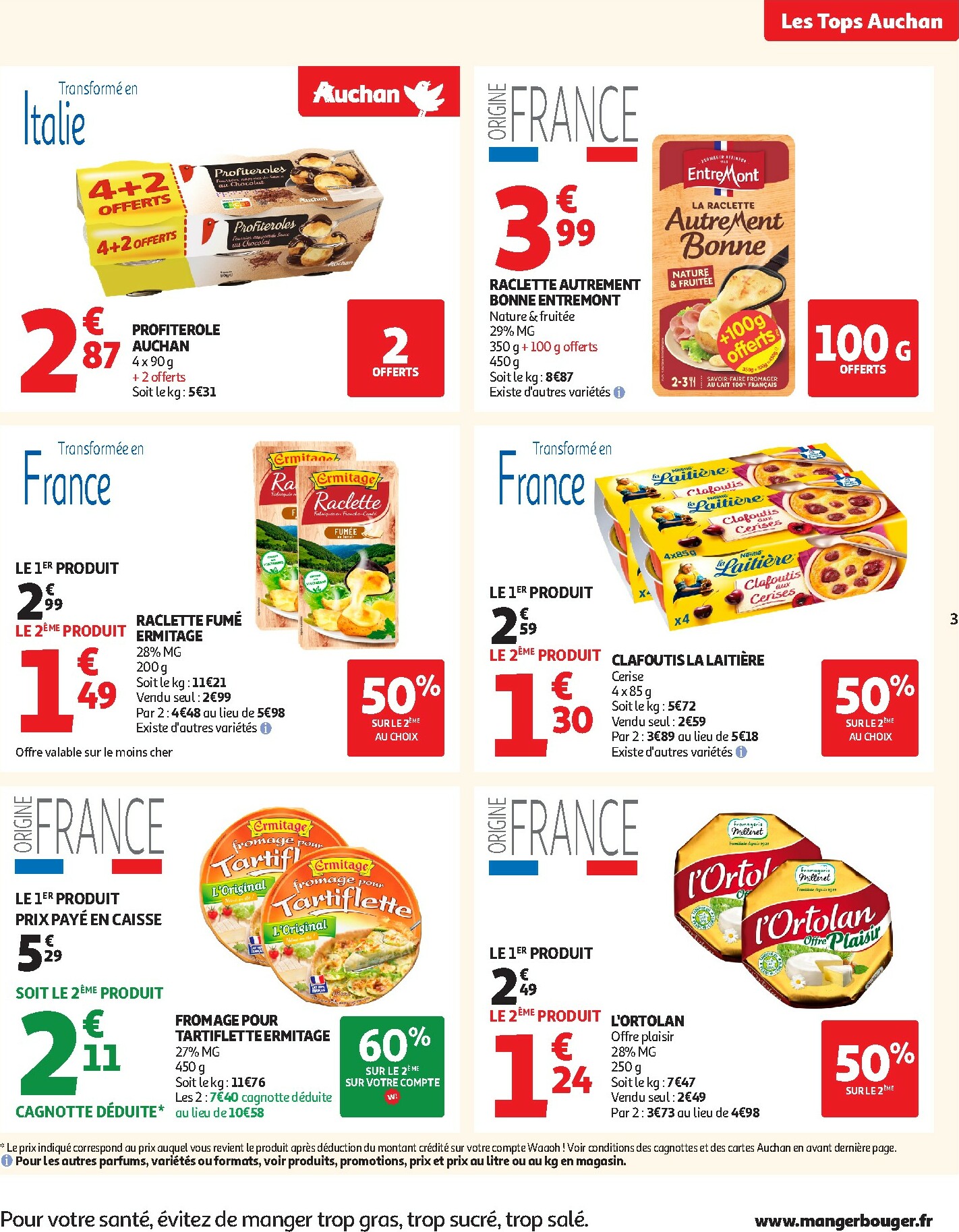 auchan - Catalogue Auchan - Des prix aussi bas, c'est le top valable du 14/10 au 26/10 - page: 3 auchan - Catalogue Auchan - Des prix aussi bas, c'est le top valable du 14/10 au 26/10 - page: 3