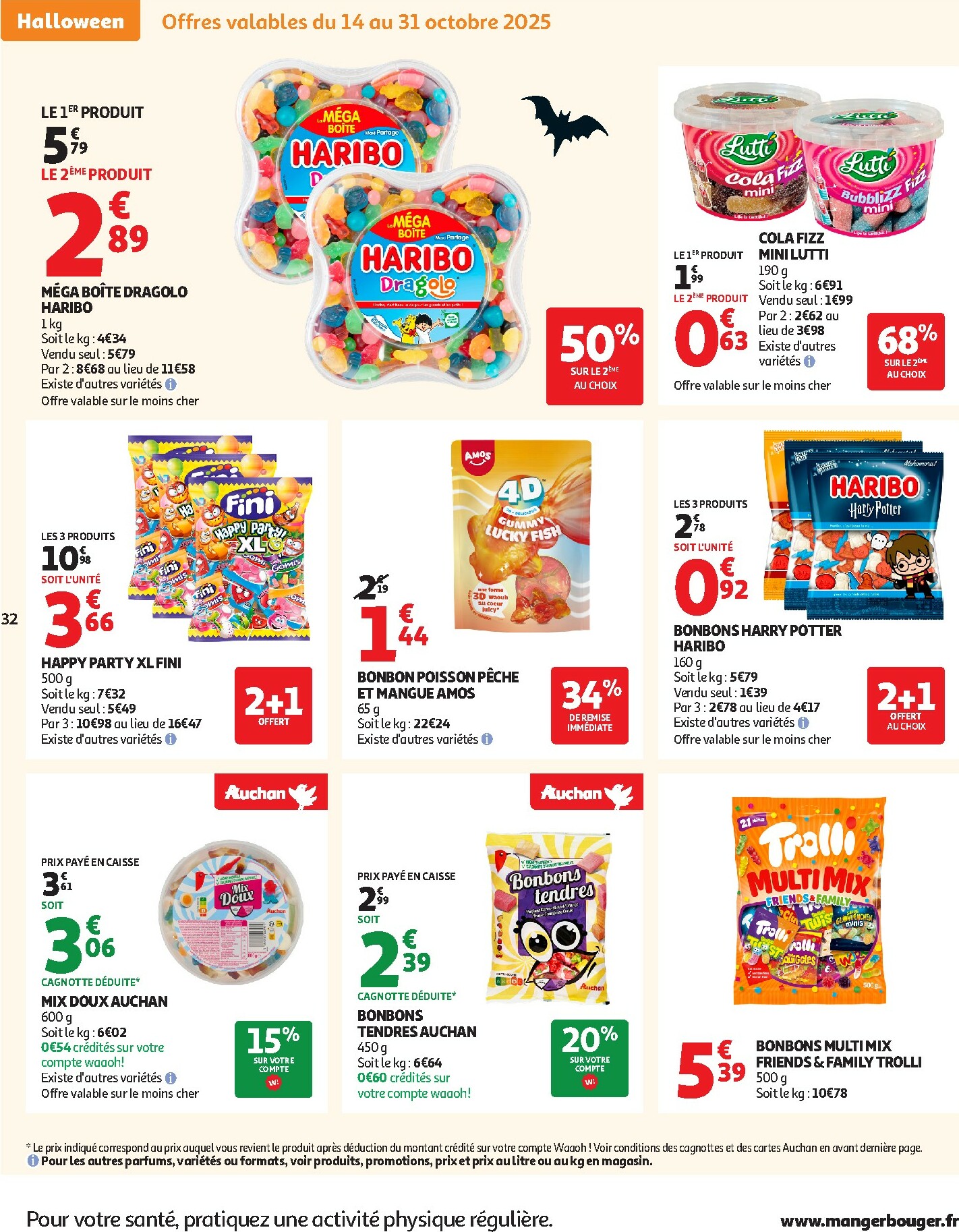 auchan - Catalogue Auchan - Des prix aussi bas, c'est le top valable du 14/10 au 26/10 - page: 32 auchan - Catalogue Auchan - Des prix aussi bas, c'est le top valable du 14/10 au 26/10 - page: 32