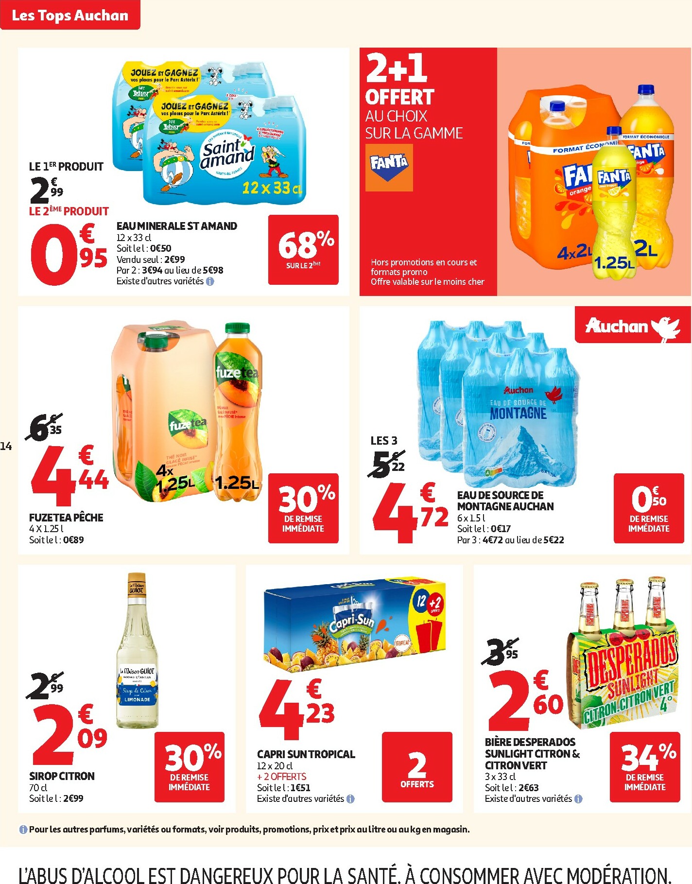 auchan - Catalogue Auchan - Des prix aussi bas, c'est le top valable du 14/10 au 26/10 - page: 14 auchan - Catalogue Auchan - Des prix aussi bas, c'est le top valable du 14/10 au 26/10 - page: 14