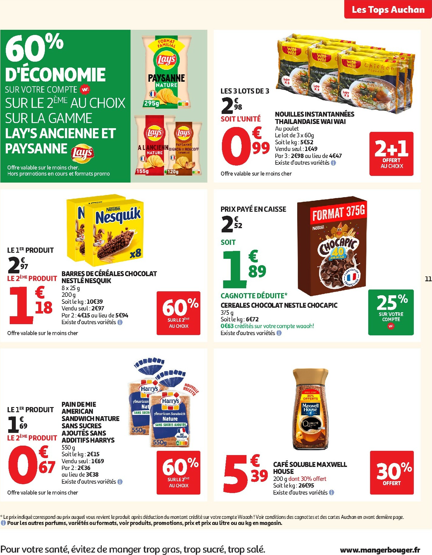 auchan - Catalogue Auchan - Des prix aussi bas, c'est le top valable du 14/10 au 26/10 - page: 11 auchan - Catalogue Auchan - Des prix aussi bas, c'est le top valable du 14/10 au 26/10 - page: 11