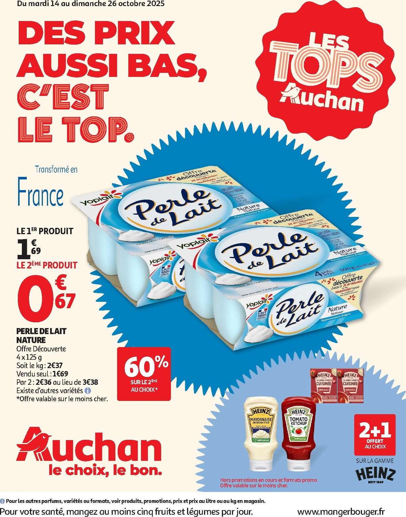 auchan - Catalogue Auchan - Des prix aussi bas, c'est le top valable du 14/10 au 26/10 - page: 1 auchan - Catalogue Auchan - Des prix aussi bas, c'est le top valable du 14/10 au 26/10 - page: 1
