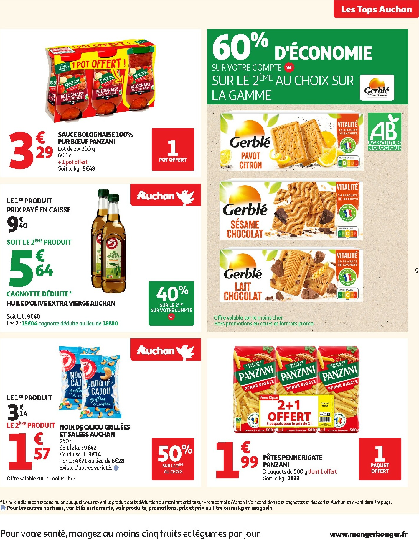 auchan - Catalogue Auchan - Des prix aussi bas, c'est le top valable du 14/10 au 26/10 - page: 9 auchan - Catalogue Auchan - Des prix aussi bas, c'est le top valable du 14/10 au 26/10 - page: 9
