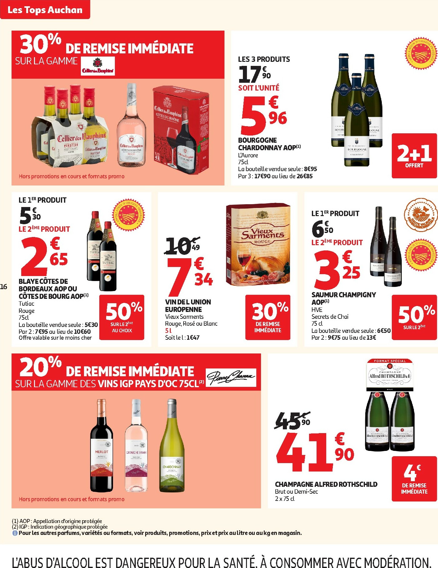 auchan - Catalogue Auchan - Des prix aussi bas, c'est le top valable du 14/10 au 26/10 - page: 16 auchan - Catalogue Auchan - Des prix aussi bas, c'est le top valable du 14/10 au 26/10 - page: 16