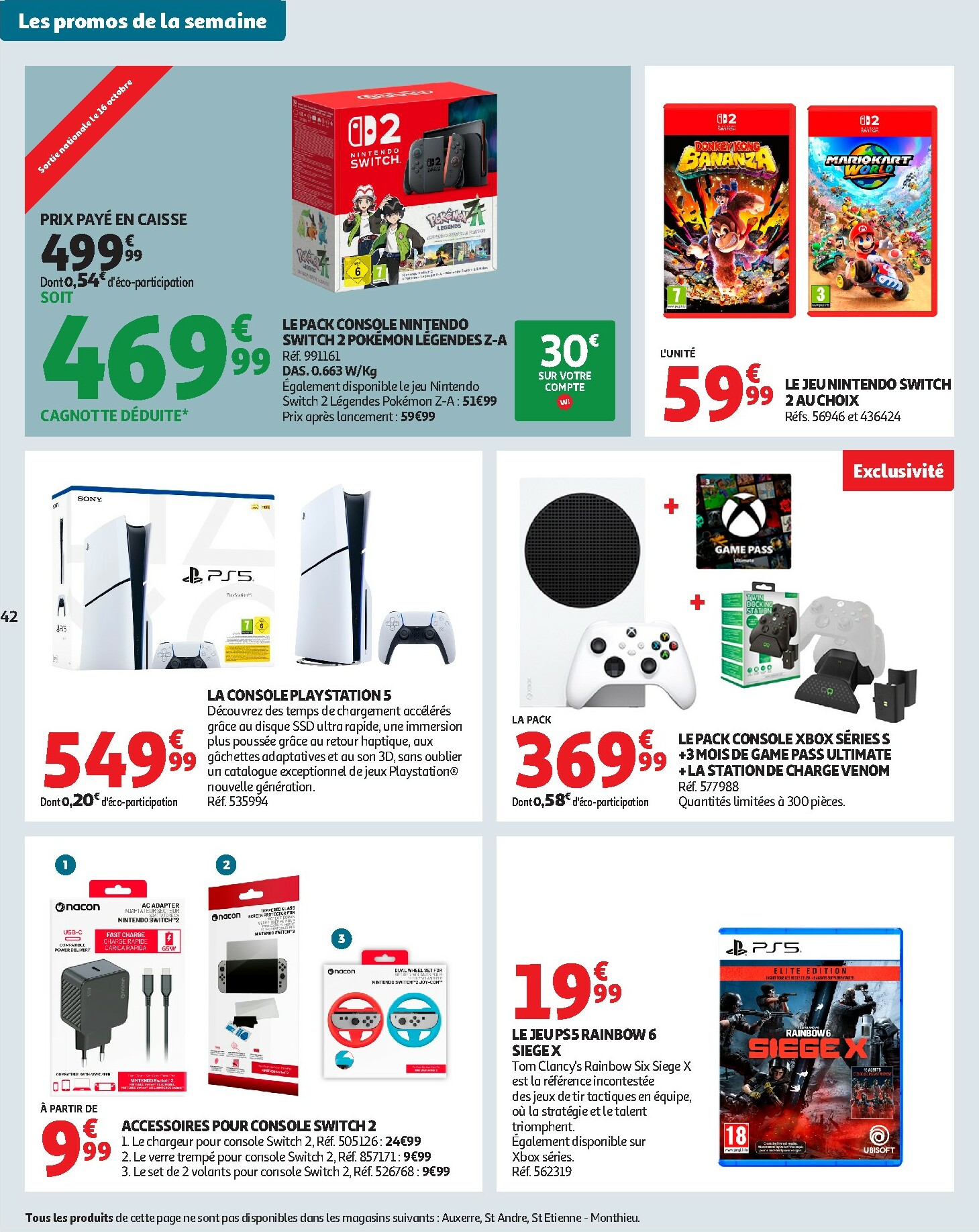 auchan - Catalogue Auchan - Des prix aussi bas, c'est le top valable du 14/10 au 26/10 - page: 42 auchan - Catalogue Auchan - Des prix aussi bas, c'est le top valable du 14/10 au 26/10 - page: 42