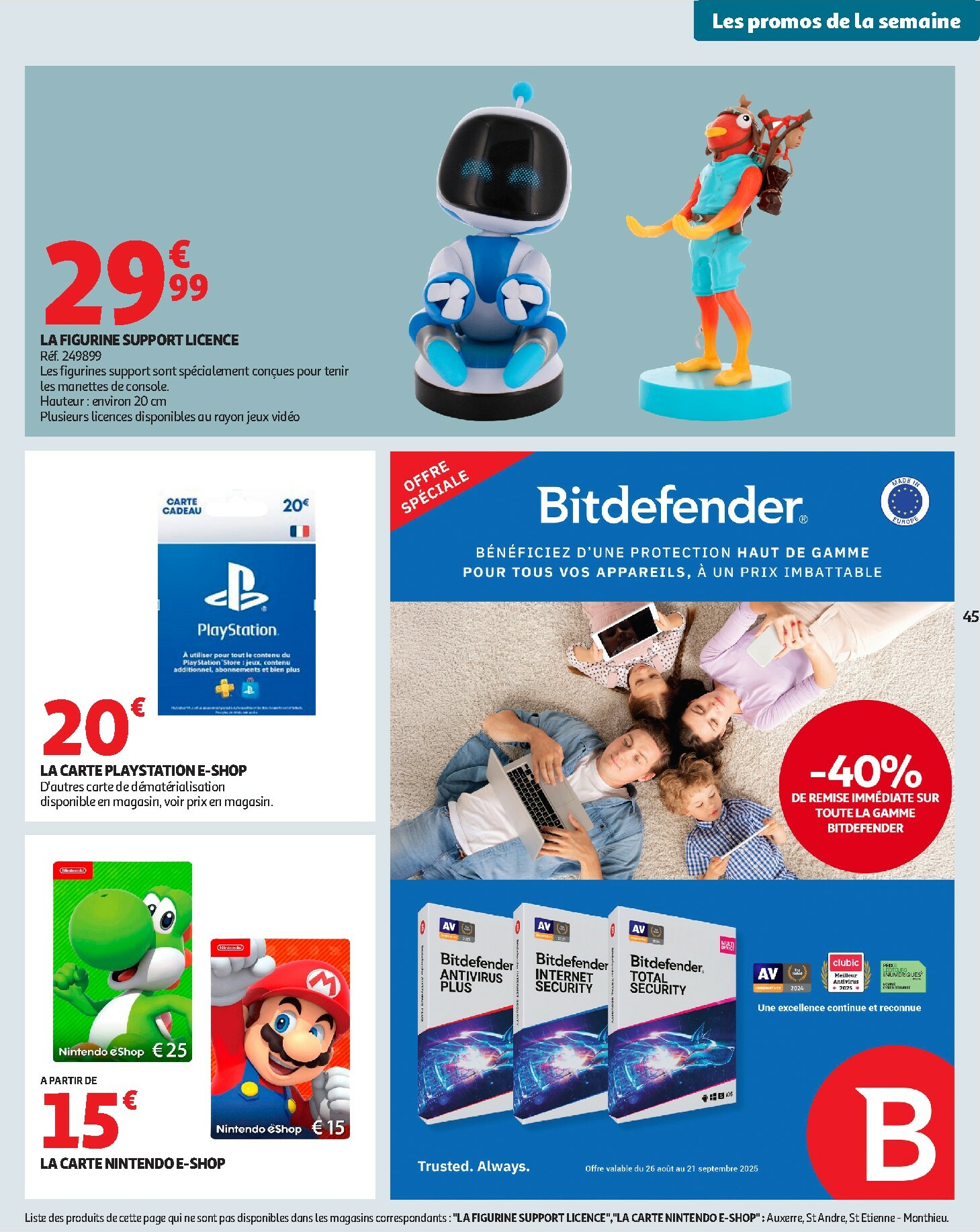 auchan - Catalogue Auchan - Des prix aussi bas, c'est le top valable du 14/10 au 26/10 - page: 45 auchan - Catalogue Auchan - Des prix aussi bas, c'est le top valable du 14/10 au 26/10 - page: 45