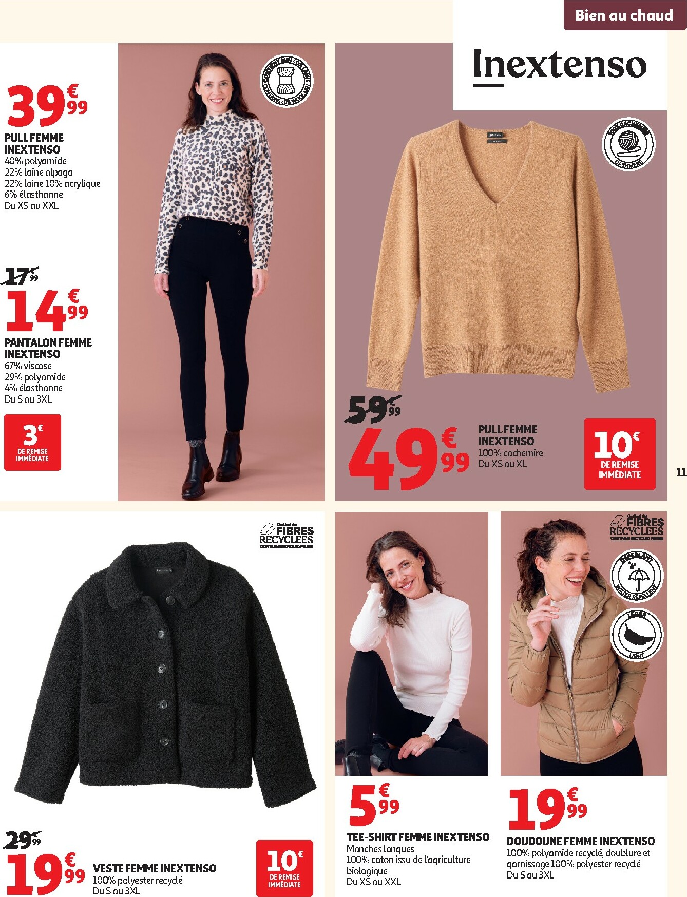 auchan - Catalogue Auchan - Bien au chaud : une couette à ce prix, c'est le rêve valable du 21/10 au 02/11 - page: 11