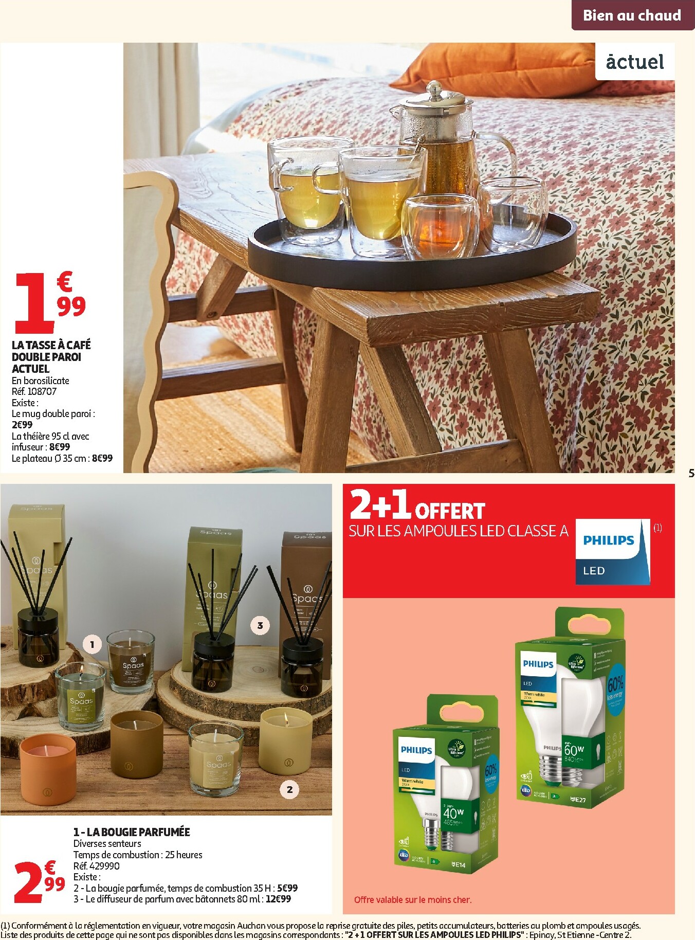 auchan - Catalogue Auchan - Bien au chaud : une couette à ce prix, c'est le rêve valable du 21/10 au 02/11 - page: 5