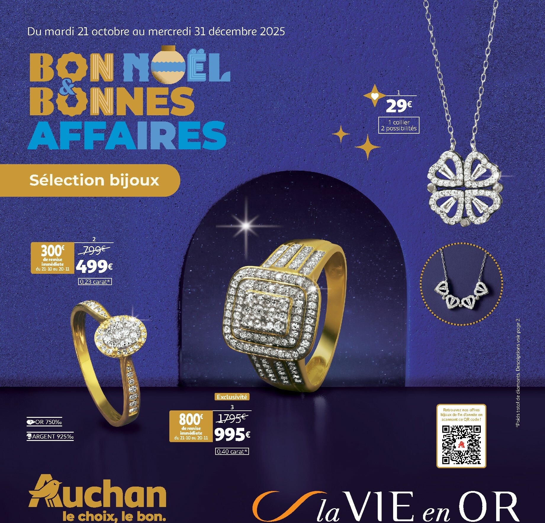 auchan - Catalogue Auchan - Bon Noël et bonnes affaires valable du 21/10 au 31/12