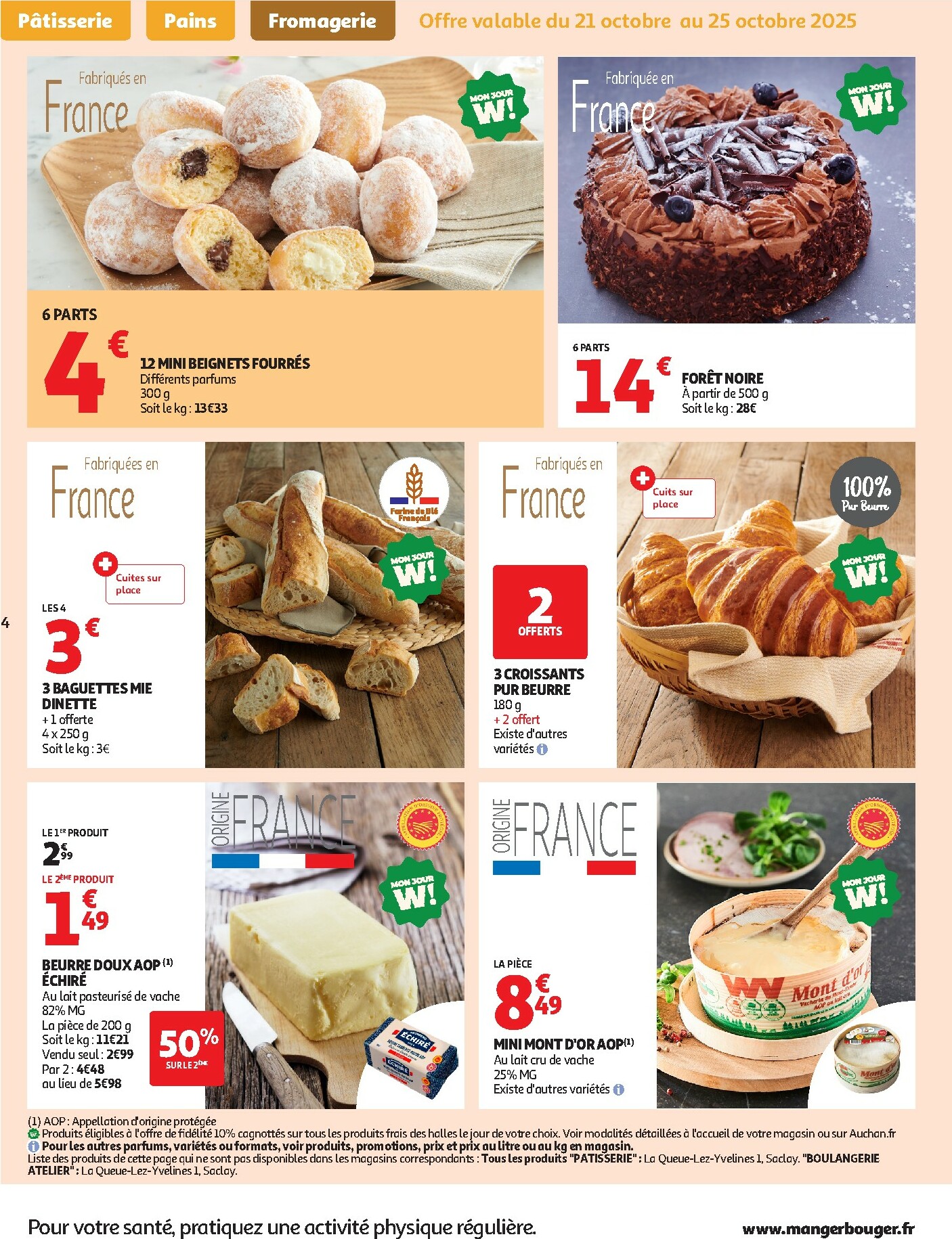 auchan - Catalogue Auchan Supermarché - Le frais, le bon moins cher valable du 21/10 au 02/11 - page: 4