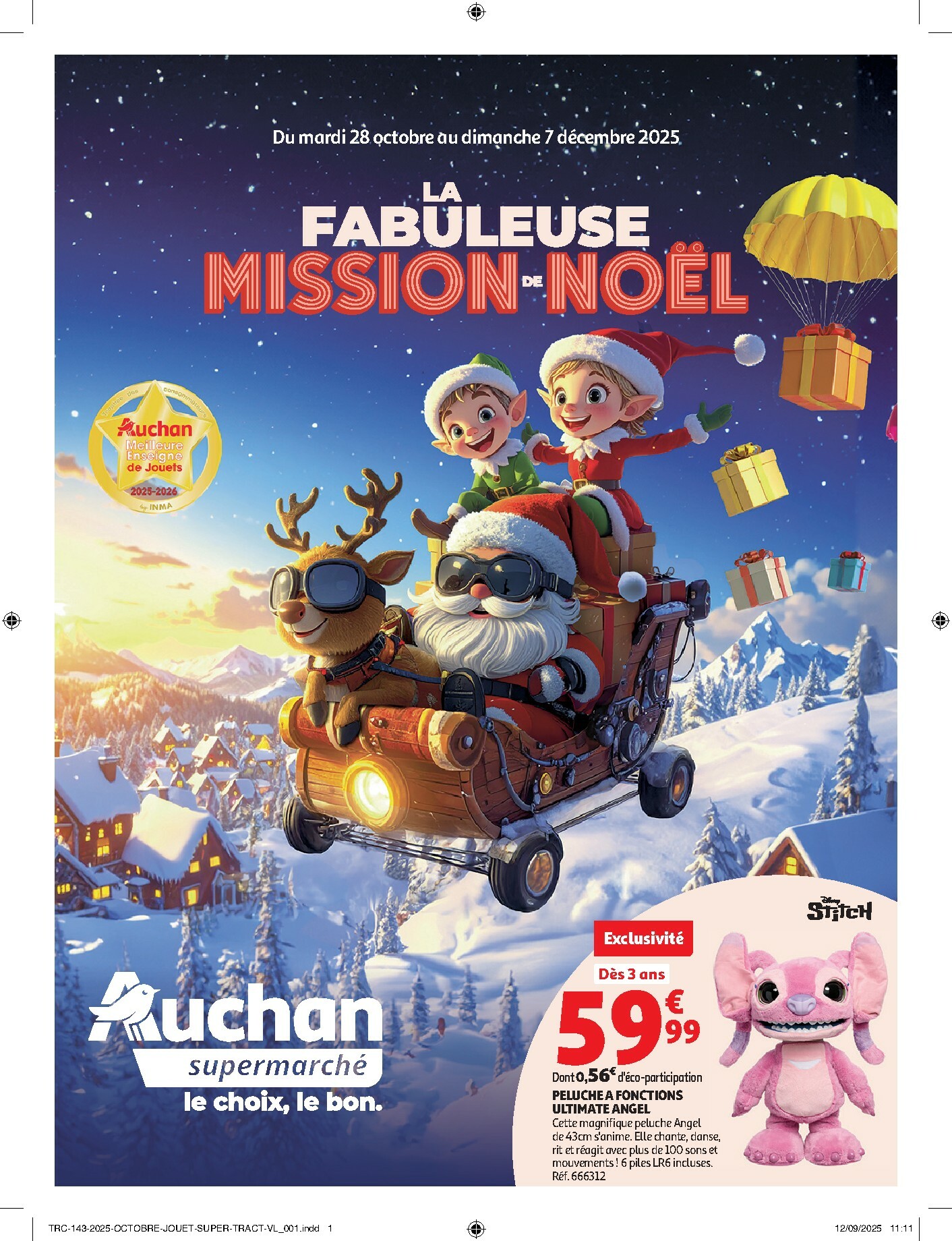 auchan - Catalogue Auchan Supermarché - La fabuleuse mission de Noël dans votre super valable du 28/10 au 07/12