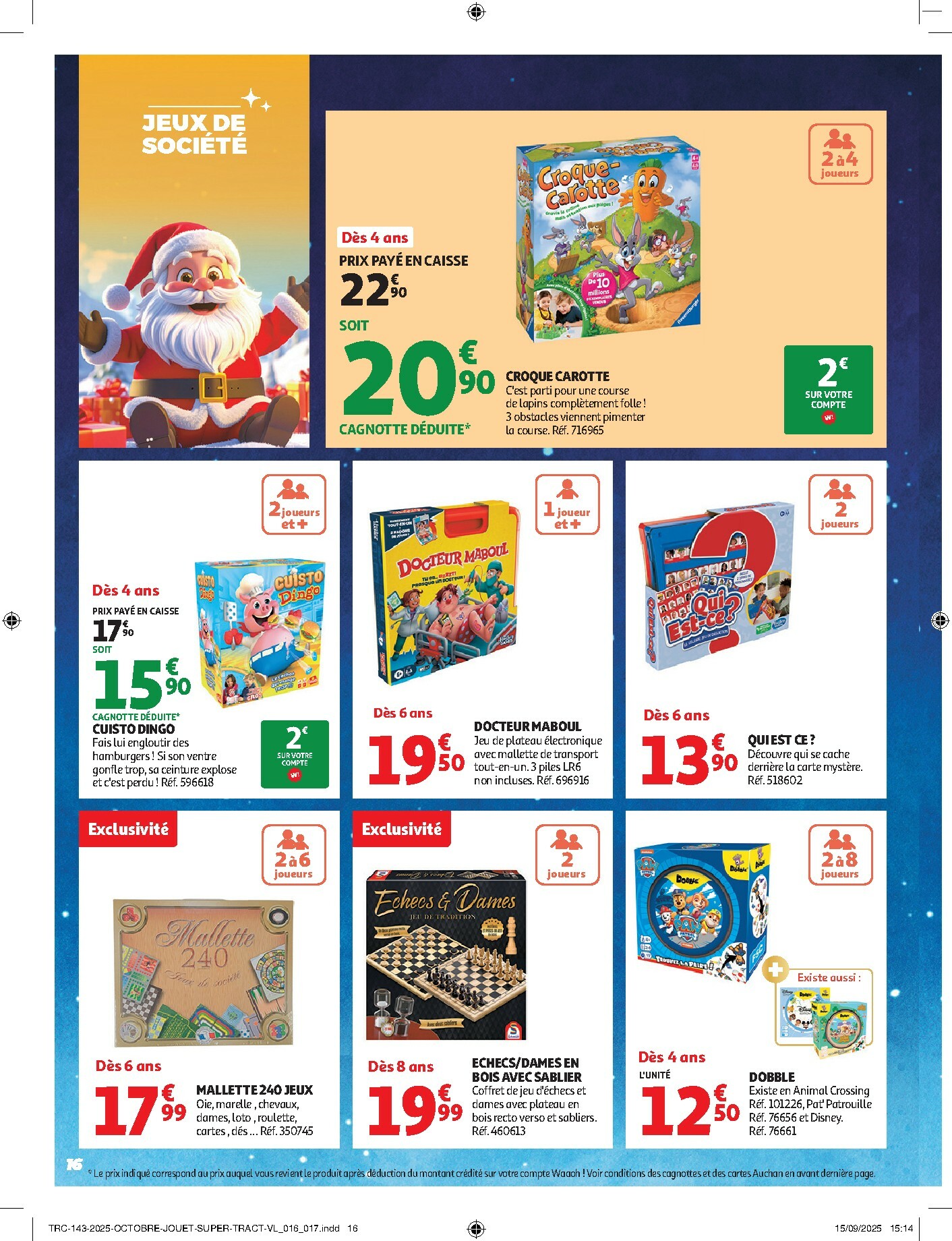 auchan - Catalogue Auchan Supermarché - La fabuleuse mission de Noël dans votre super valable du 28/10 au 07/12 - page: 16