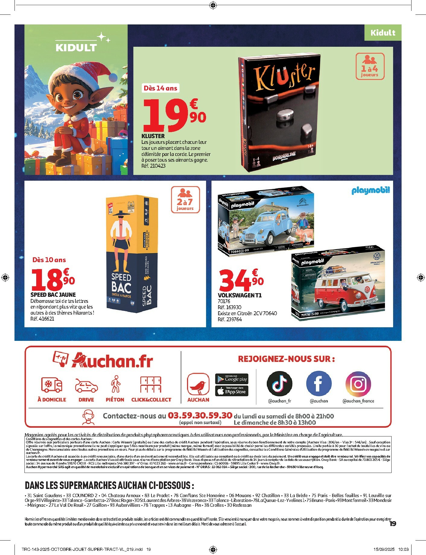 auchan - Catalogue Auchan Supermarché - La fabuleuse mission de Noël dans votre super valable du 28/10 au 07/12 - page: 19