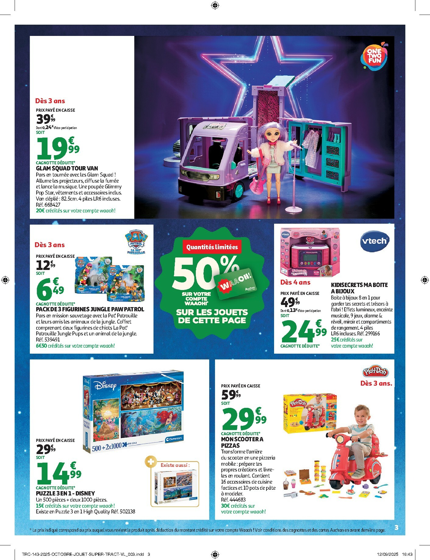 auchan - Catalogue Auchan Supermarché - La fabuleuse mission de Noël dans votre super valable du 28/10 au 07/12 - page: 3