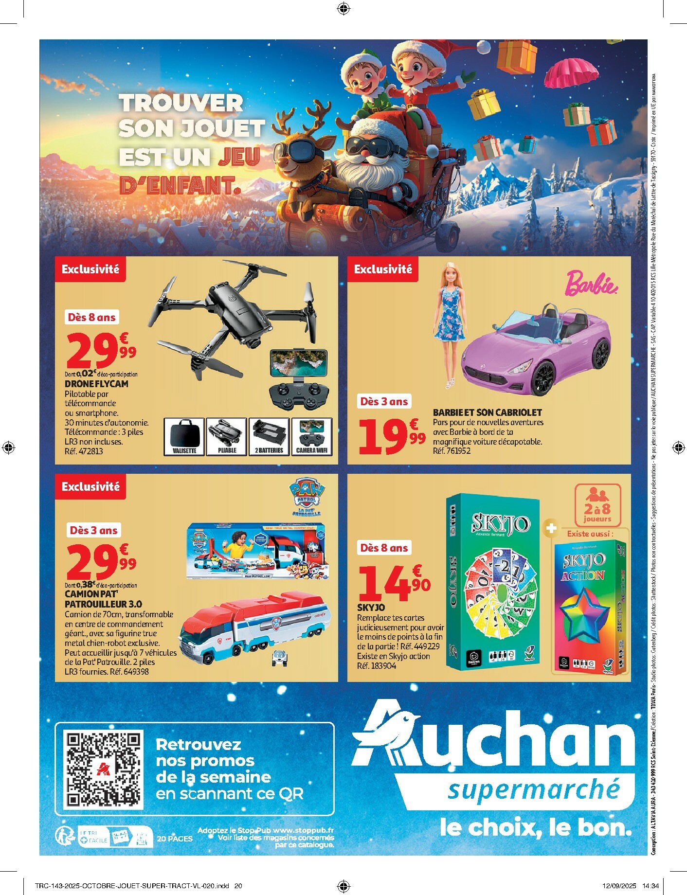 auchan - Catalogue Auchan Supermarché - La fabuleuse mission de Noël dans votre super valable du 28/10 au 07/12 - page: 20
