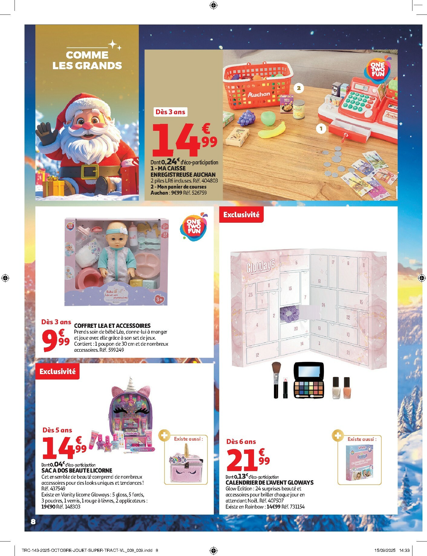 auchan - Catalogue Auchan Supermarché - La fabuleuse mission de Noël dans votre super valable du 28/10 au 07/12 - page: 8