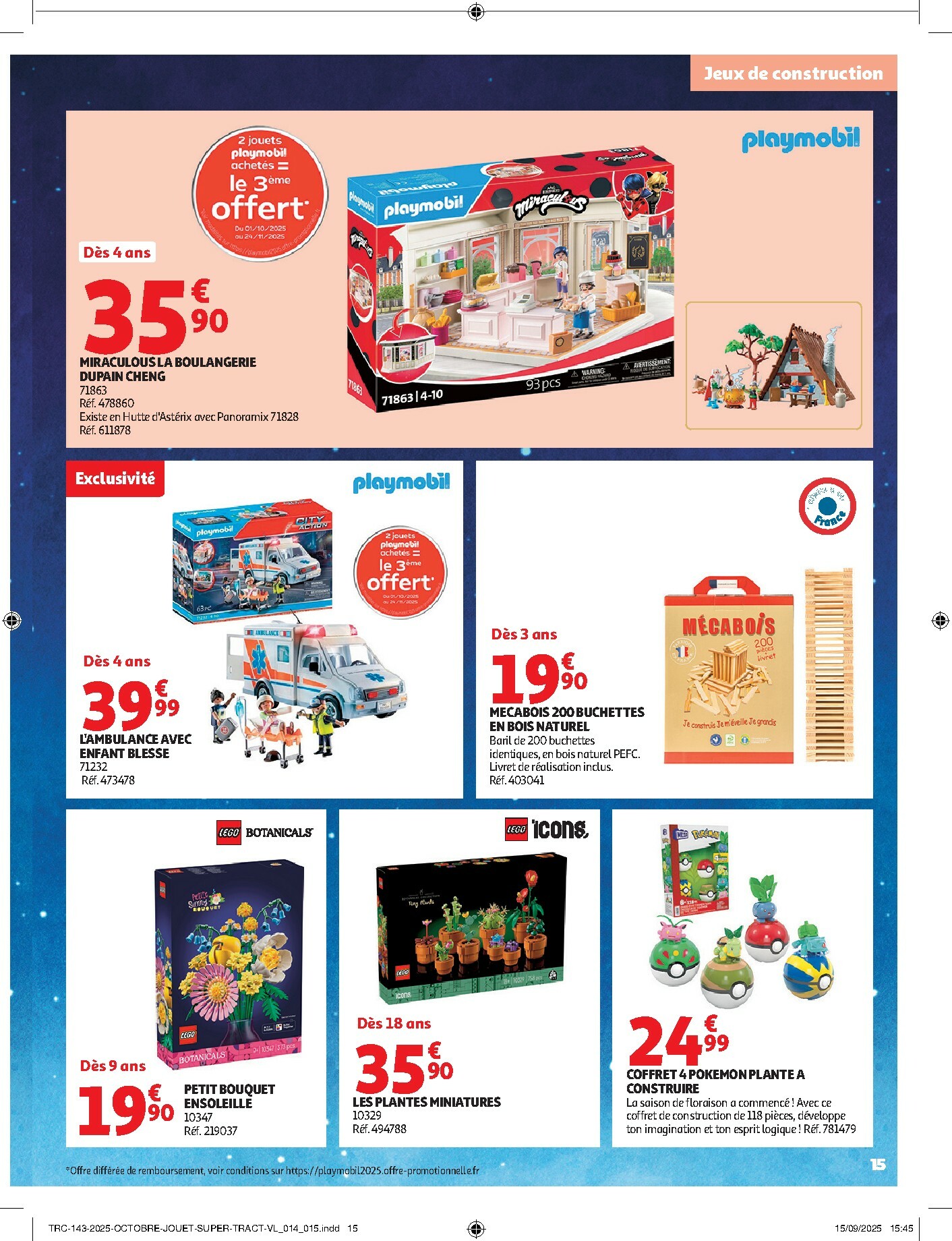 auchan - Catalogue Auchan Supermarché - La fabuleuse mission de Noël dans votre super valable du 28/10 au 07/12 - page: 15