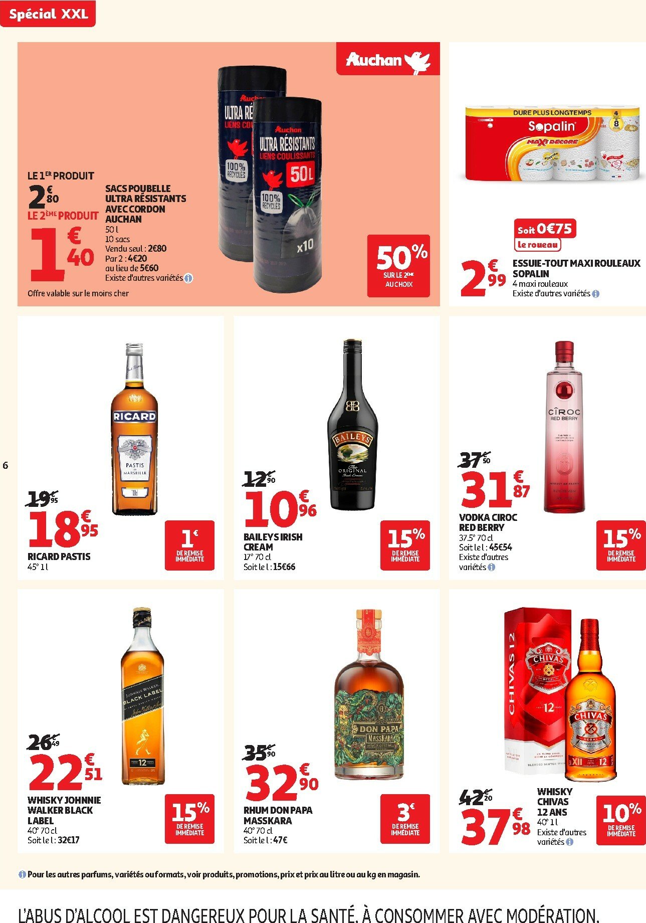 auchan - Catalogue Auchan Supermarché - C'est parti pour les 25 JOURS AUCHAN dans votre super valable du 28/10 au 08/11 - page: 6