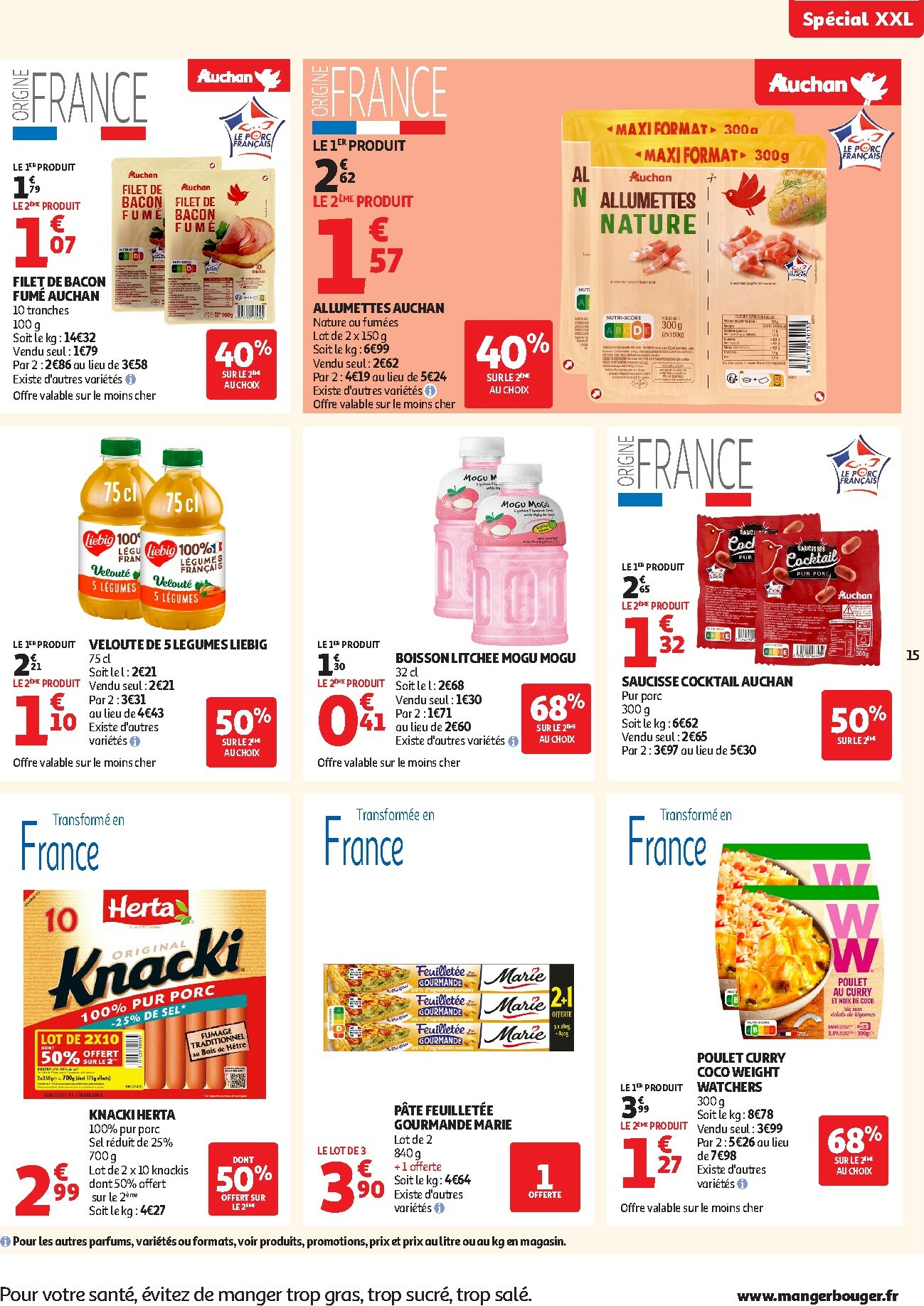 auchan - Catalogue Auchan Supermarché - C'est parti pour les 25 JOURS AUCHAN dans votre super valable du 28/10 au 08/11 - page: 15