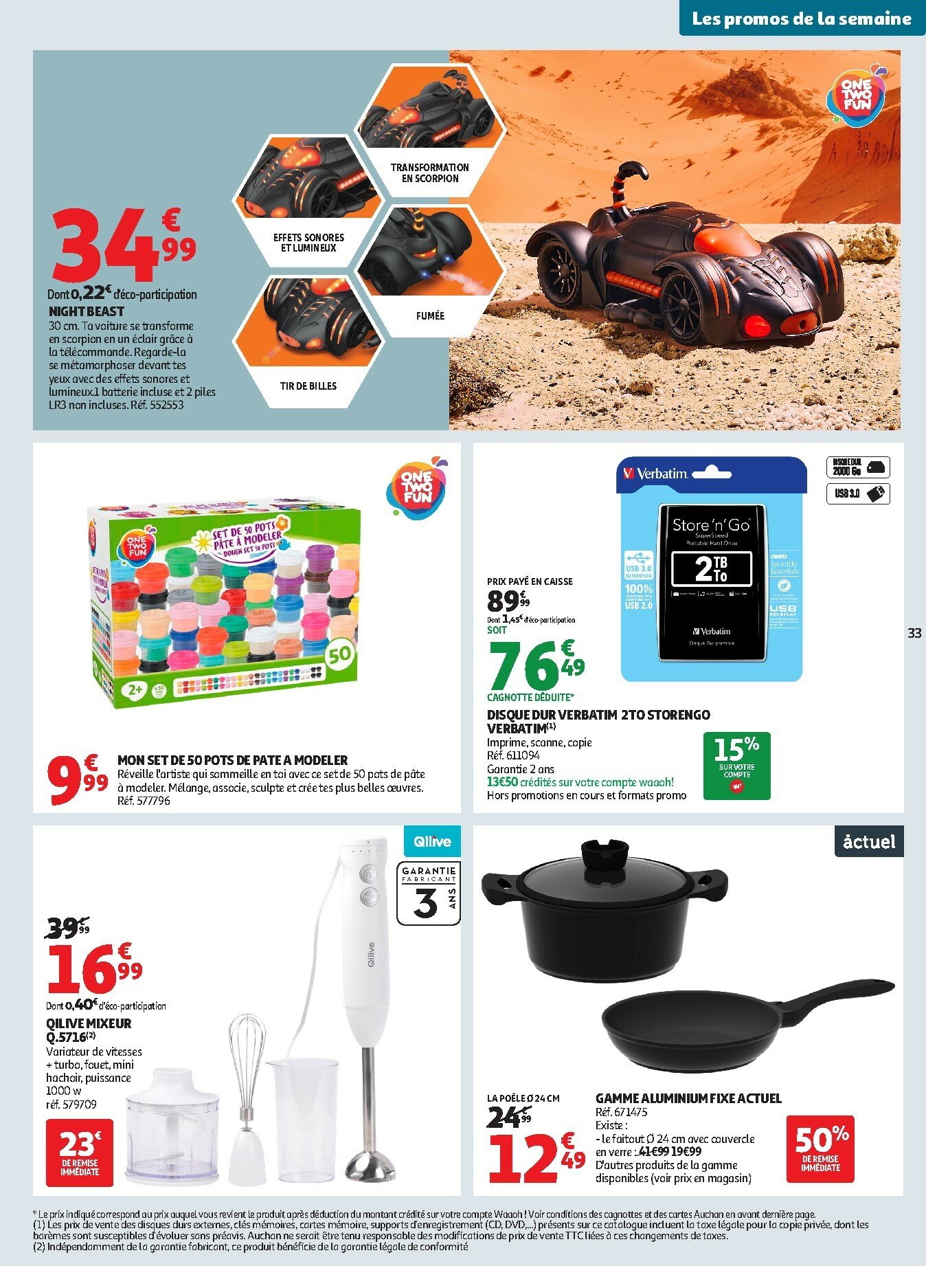 auchan - Catalogue Auchan Supermarché - C'est parti pour les 25 JOURS AUCHAN dans votre super valable du 28/10 au 08/11 - page: 33