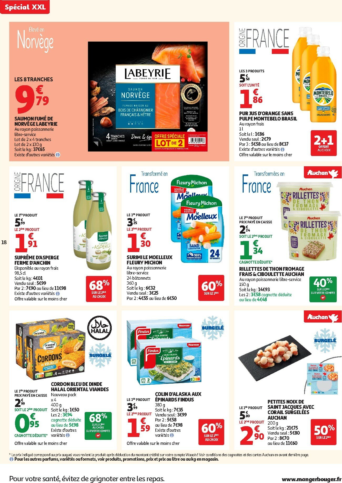 auchan - Catalogue Auchan Supermarché - C'est parti pour les 25 JOURS AUCHAN dans votre super valable du 28/10 au 08/11 - page: 18