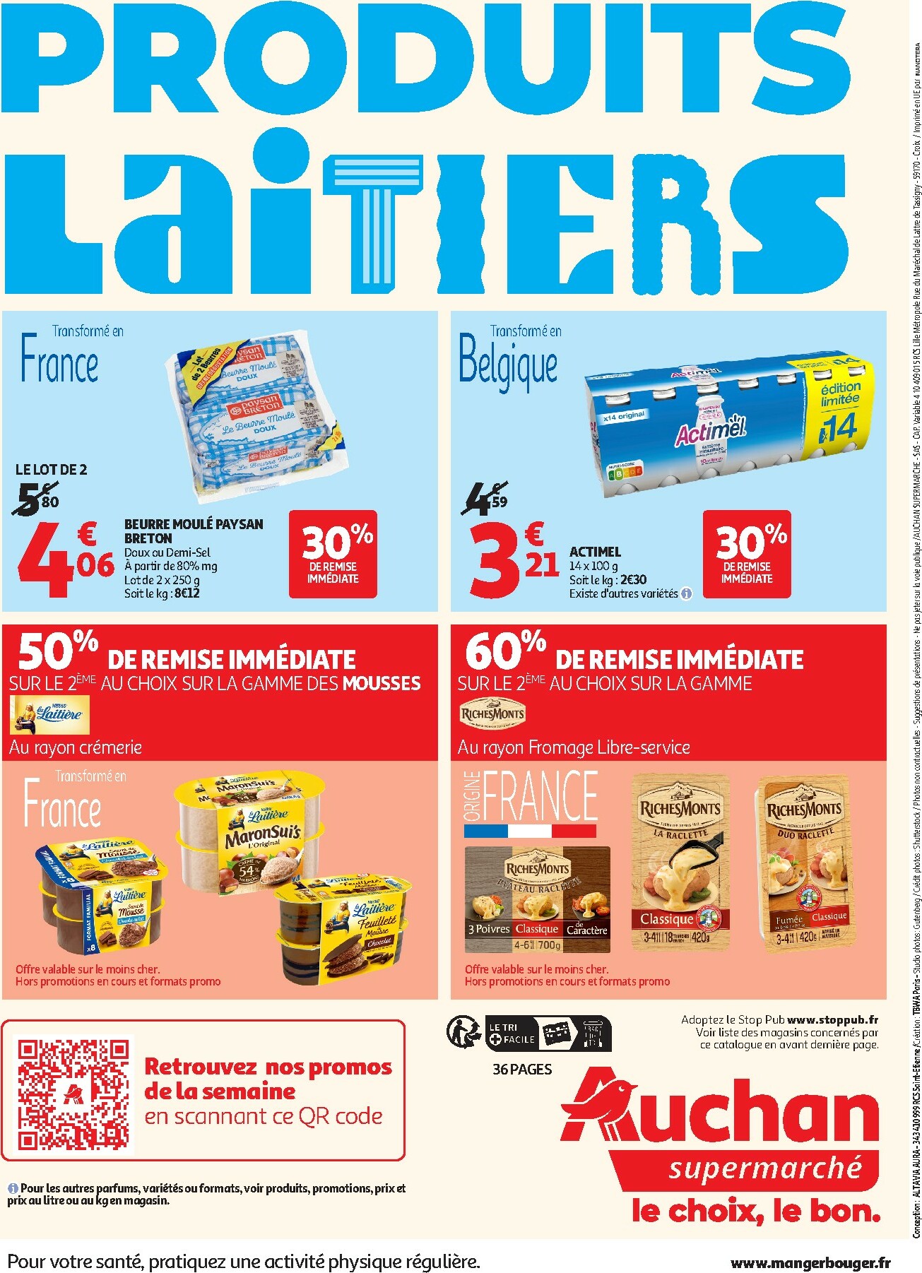 auchan - Catalogue Auchan Supermarché - C'est parti pour les 25 JOURS AUCHAN dans votre super valable du 28/10 au 08/11 - page: 36