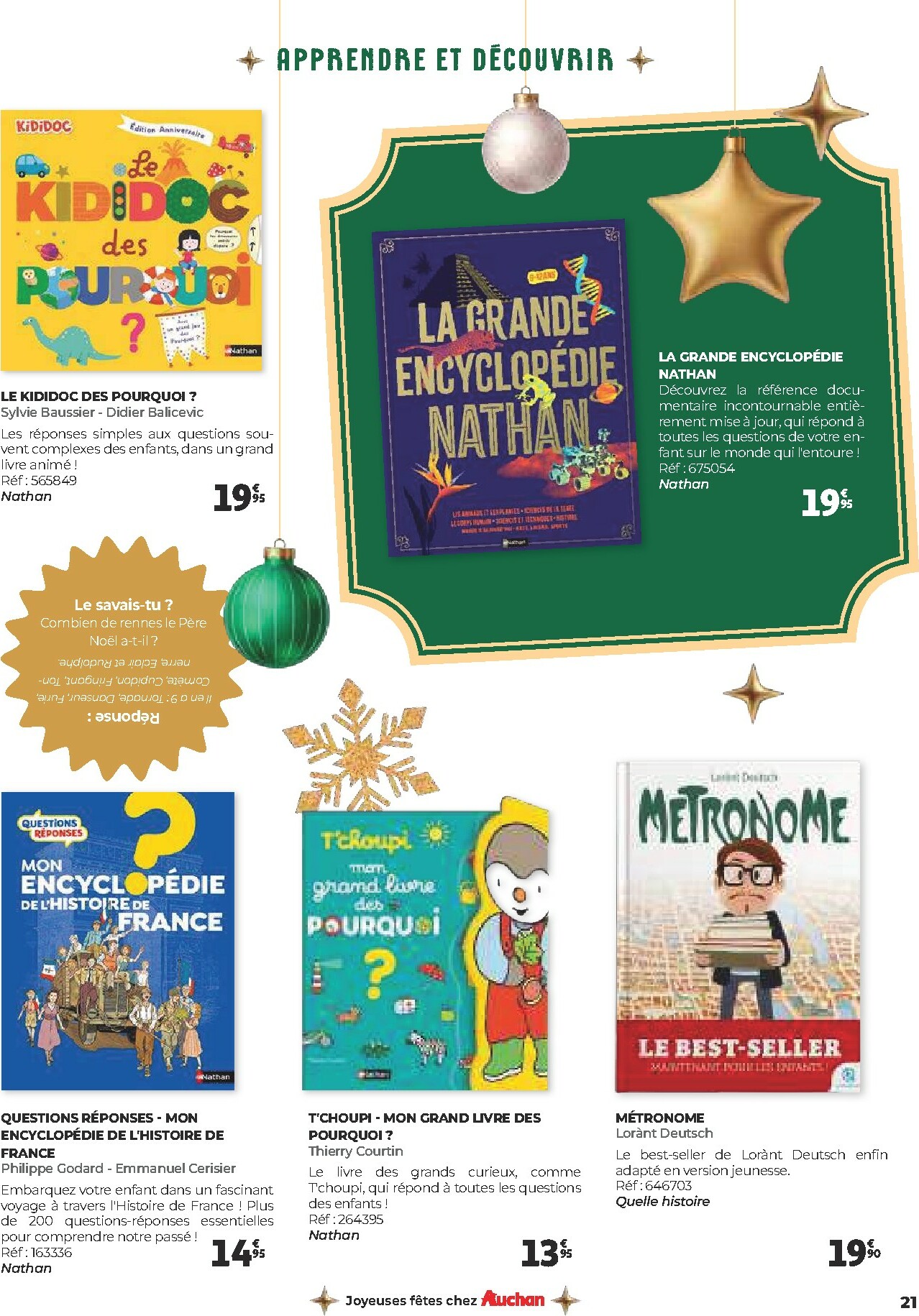 auchan - Catalogue Auchan - Un Noël d'histoires et d'émotions valable du 05/11 au 24/12 - page: 21