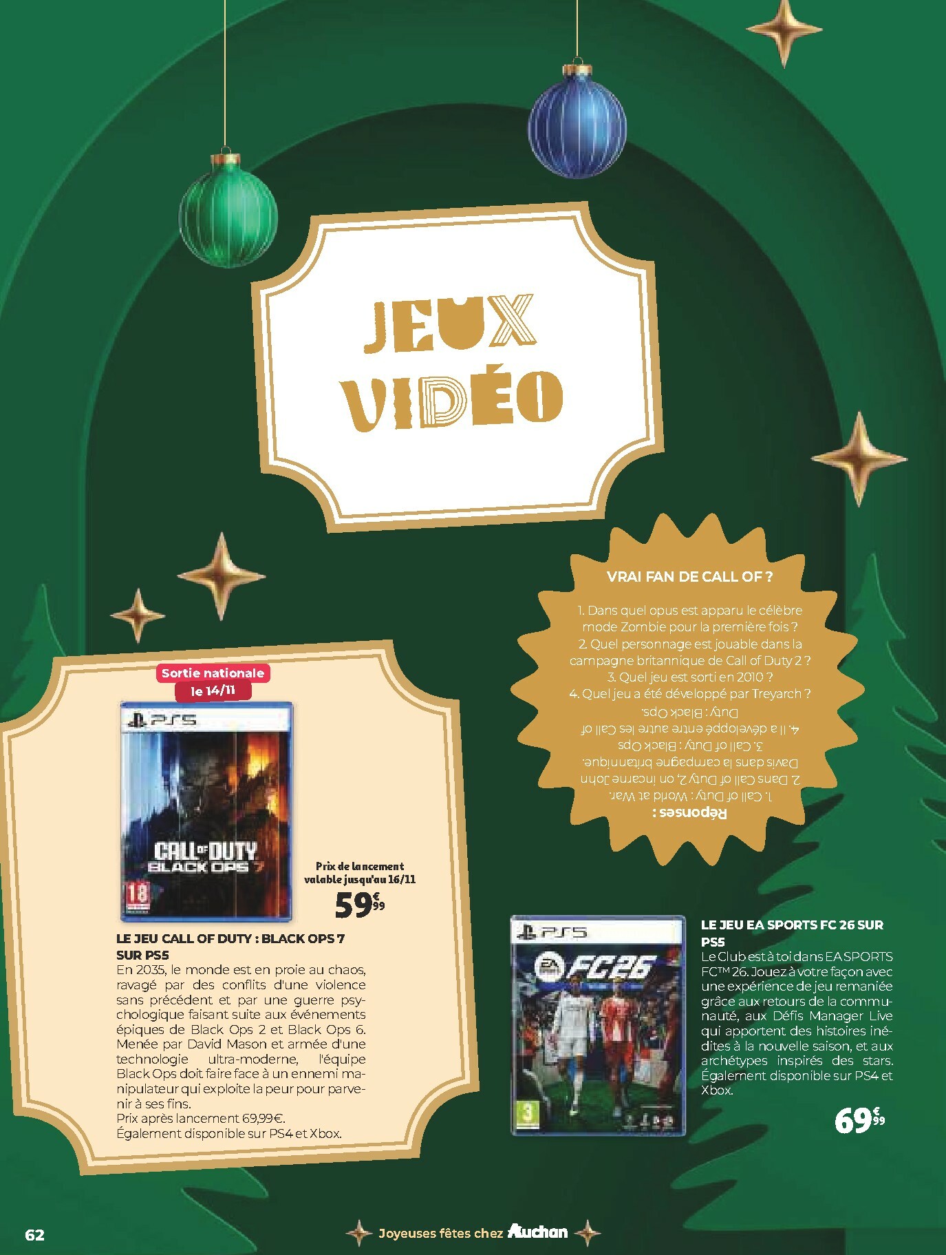 auchan - Catalogue Auchan - Un Noël d'histoires et d'émotions valable du 05/11 au 24/12 - page: 62