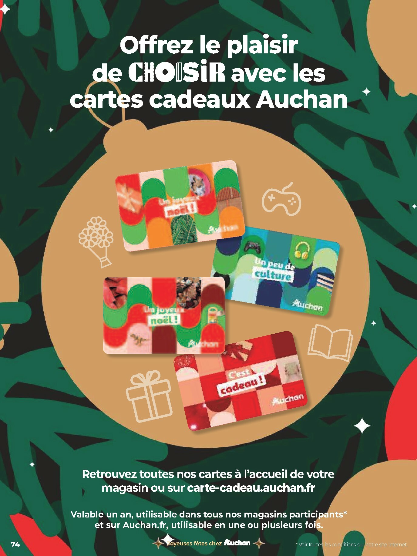 auchan - Catalogue Auchan - Un Noël d'histoires et d'émotions valable du 05/11 au 24/12 - page: 74