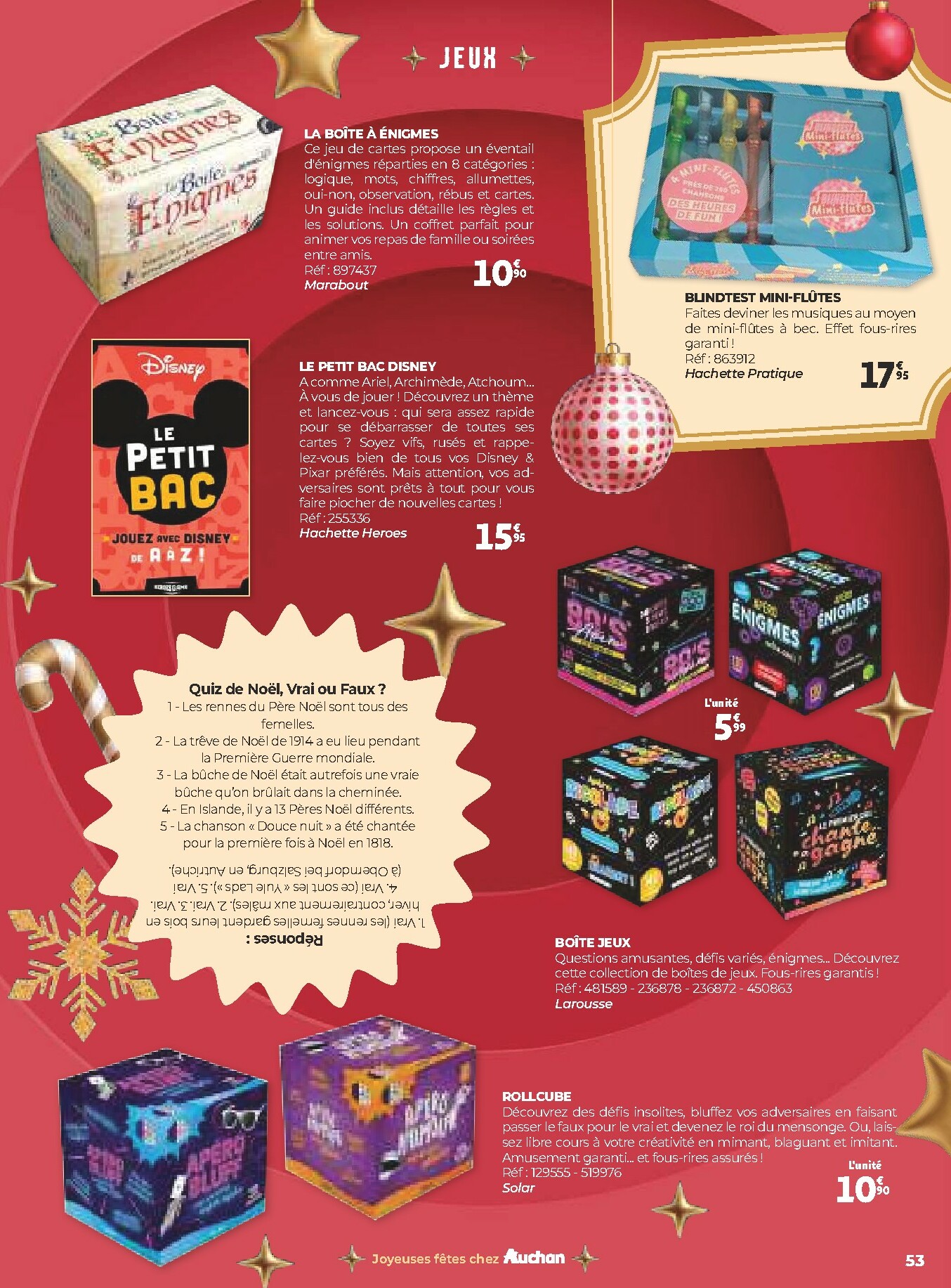 auchan - Catalogue Auchan - Un Noël d'histoires et d'émotions valable du 05/11 au 24/12 - page: 53