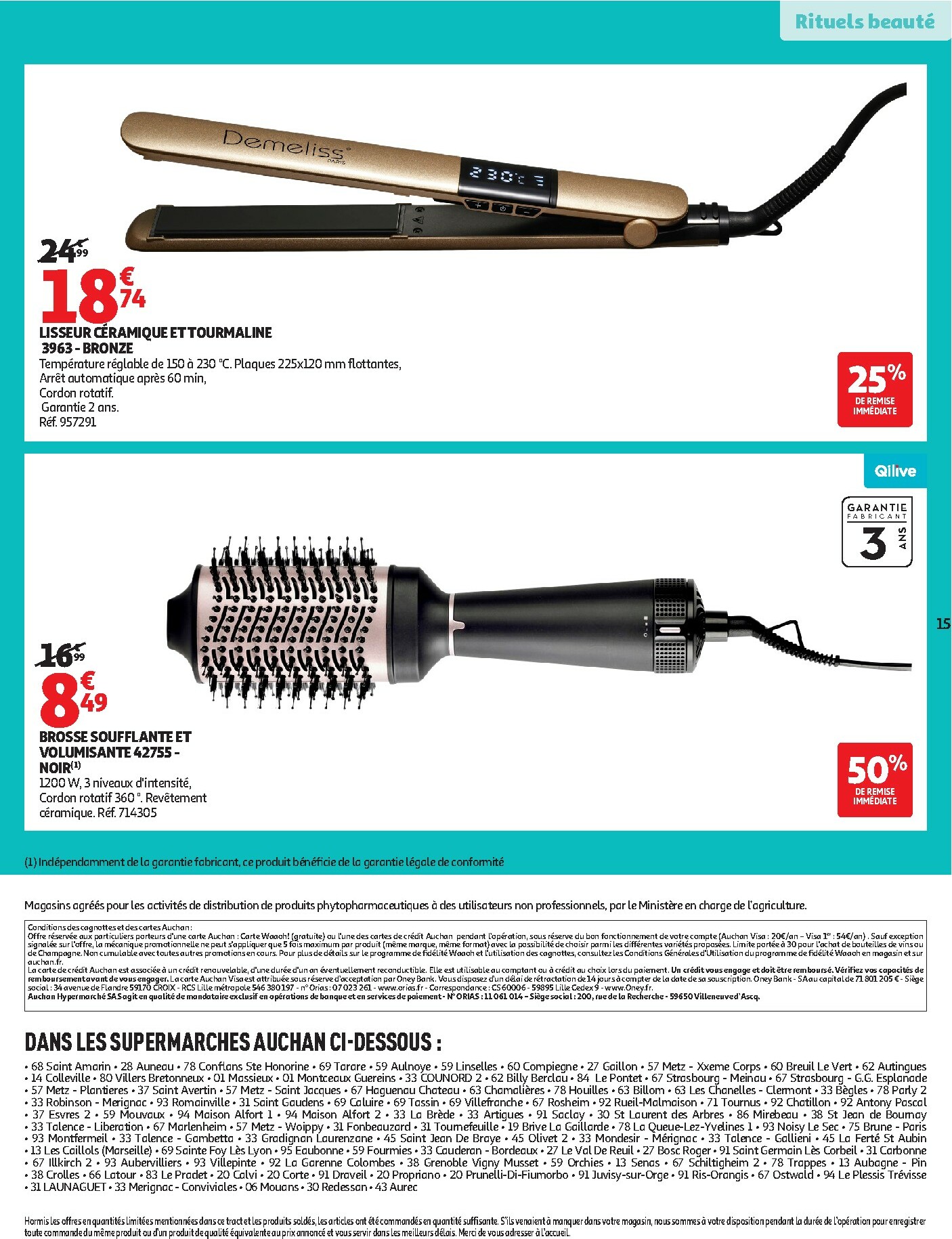 auchan - Catalogue Auchan Supermarché - 25 JOURS AUCHAN, ça continue dans votre super valable du 04/11 au 16/11 - page: 15