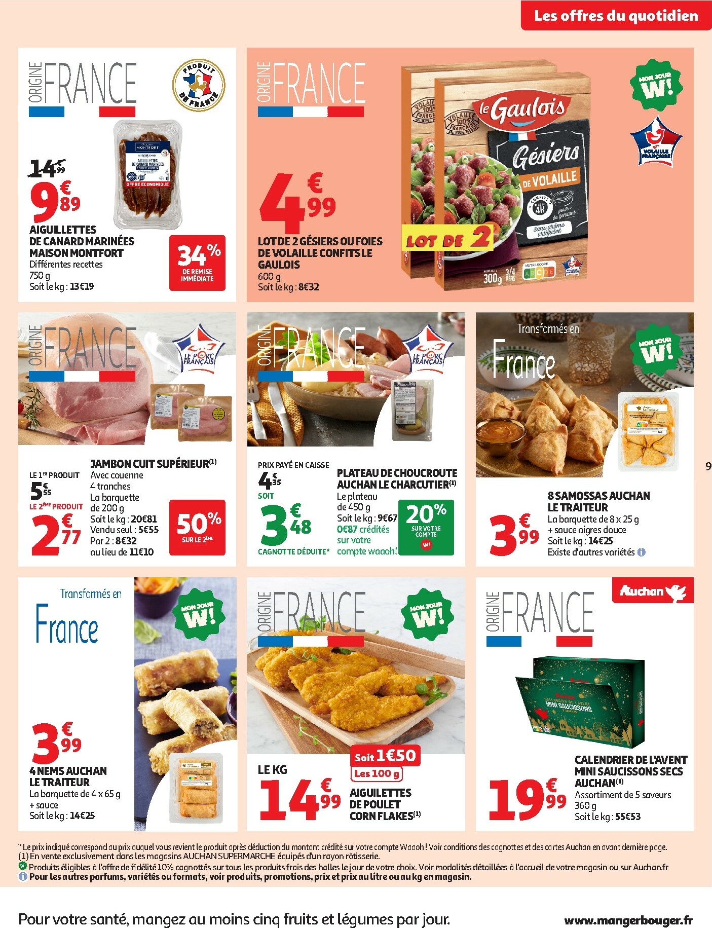 auchan - Catalogue Auchan Supermarché - 25 JOURS AUCHAN, ça continue dans votre super valable du 04/11 au 16/11 - page: 9
