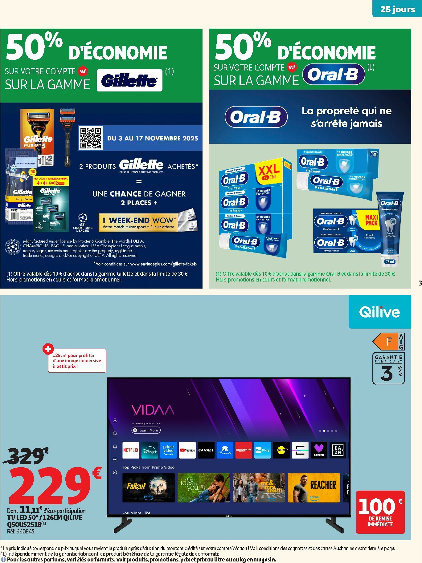 auchan - Catalogue Auchan Supermarché - 25 JOURS AUCHAN, ça continue dans votre super valable du 04/11 au 16/11 - page: 3