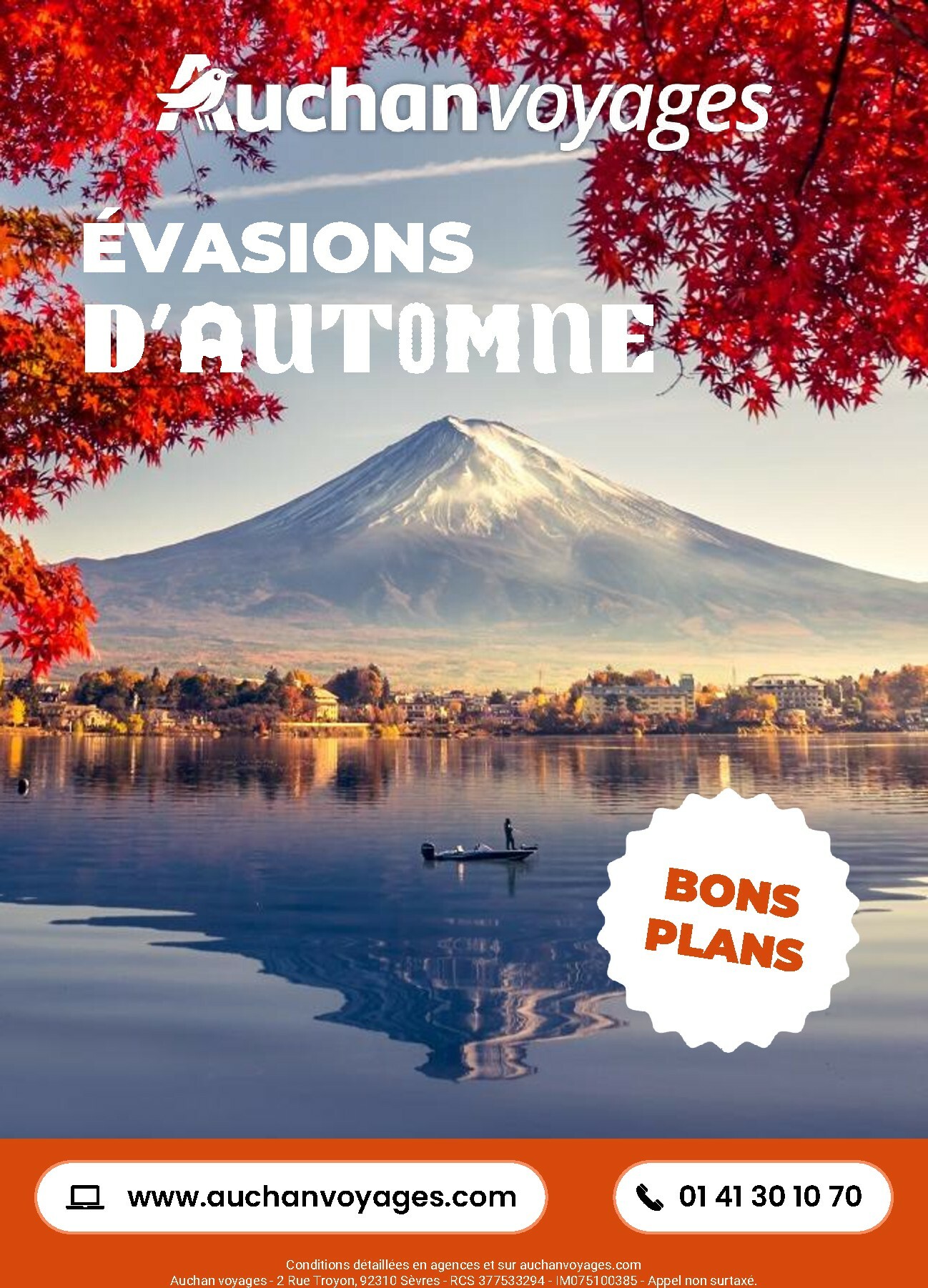 auchan - Catalogue Auchan - Voyages : évasion d'automne valable du 01/11 au 30/11