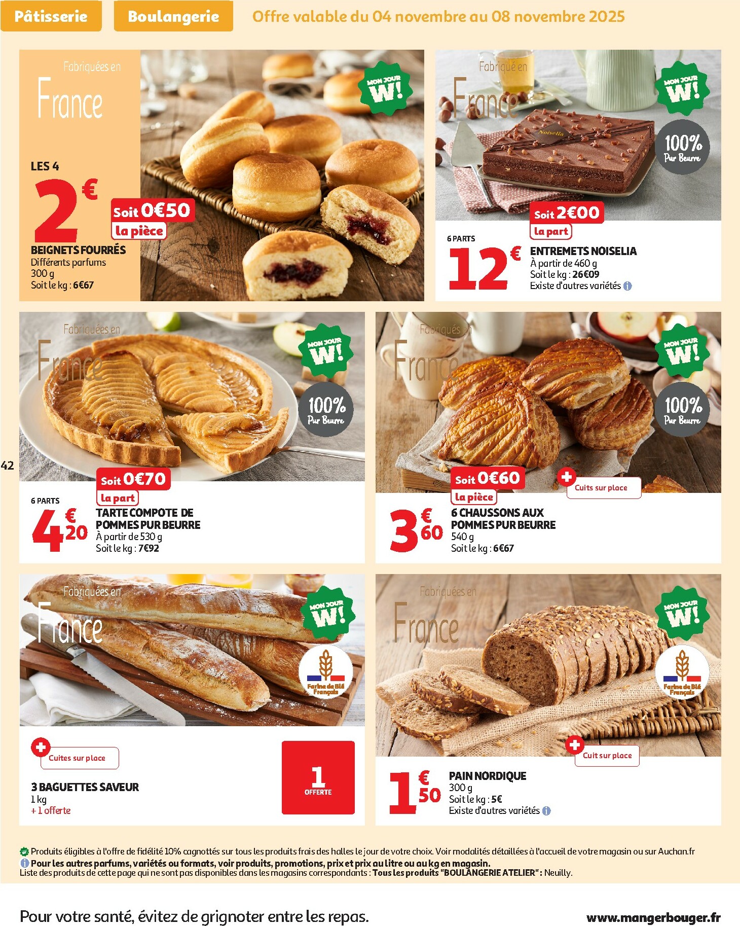 auchan - Catalogue Auchan - 25 JOURS AUCHAN, ça continue valable du 04/11 au 16/11 - page: 42