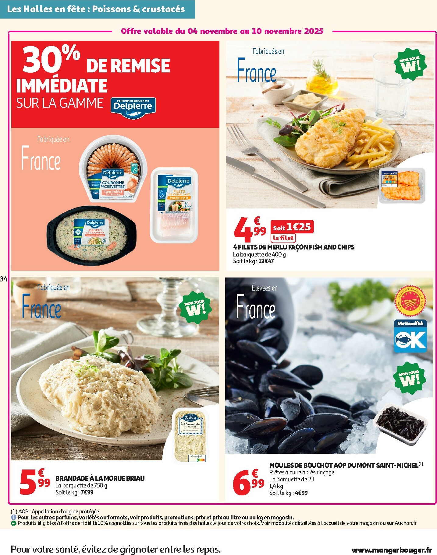 auchan - Catalogue Auchan - 25 JOURS AUCHAN, ça continue valable du 04/11 au 16/11 - page: 34
