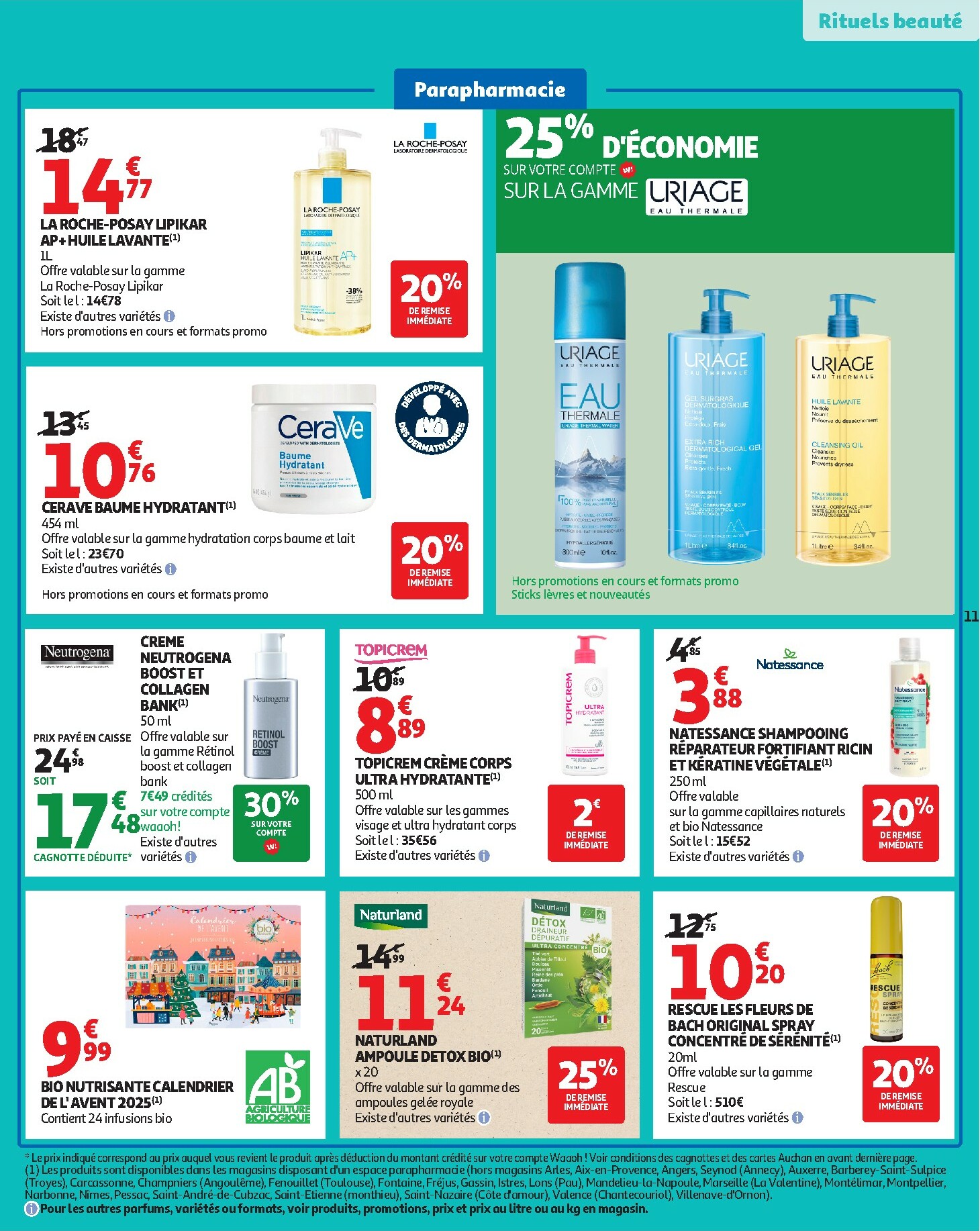 auchan - Catalogue Auchan - 25 JOURS AUCHAN, ça continue valable du 04/11 au 16/11 - page: 11