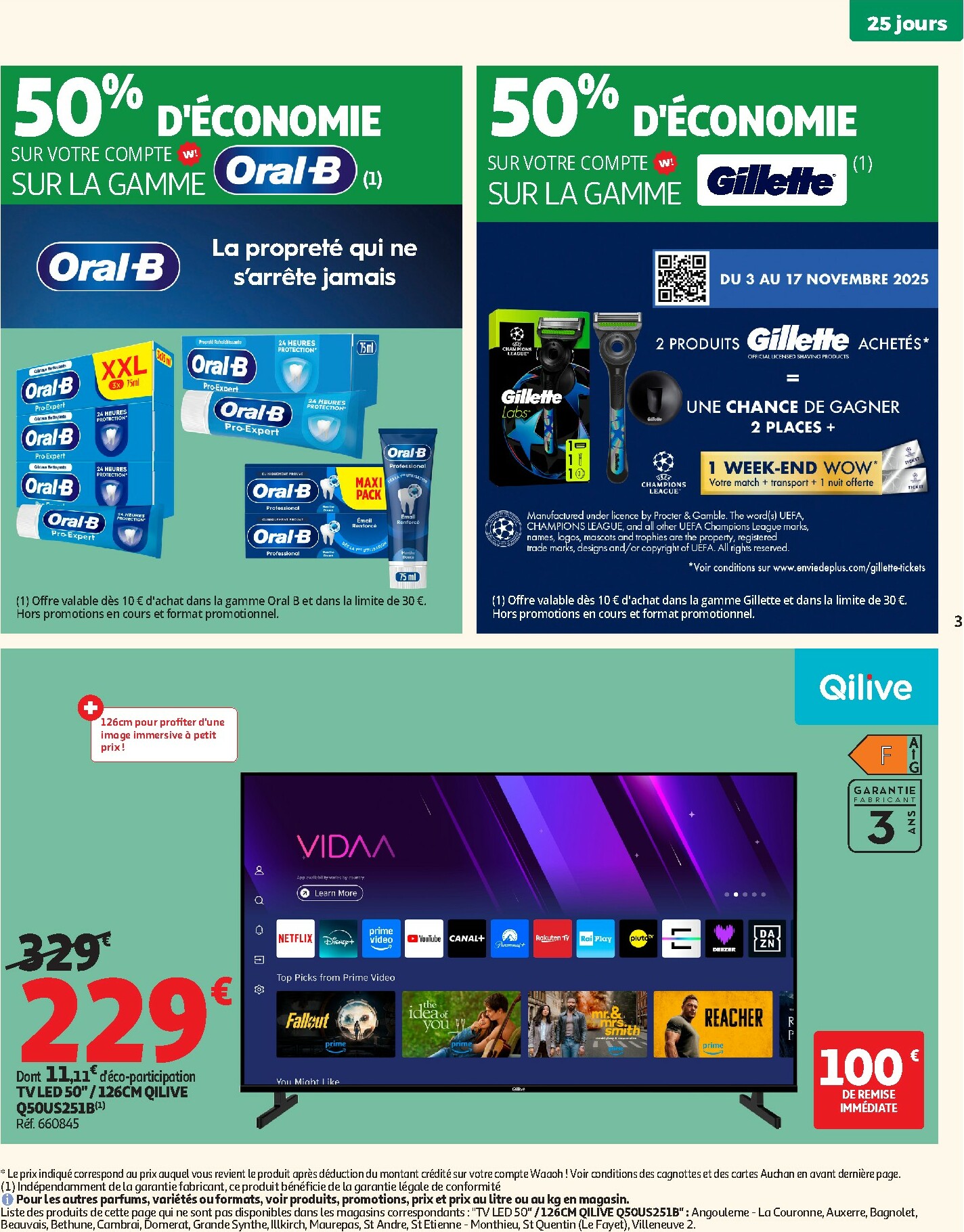 auchan - Catalogue Auchan - 25 JOURS AUCHAN, ça continue valable du 04/11 au 16/11 - page: 3