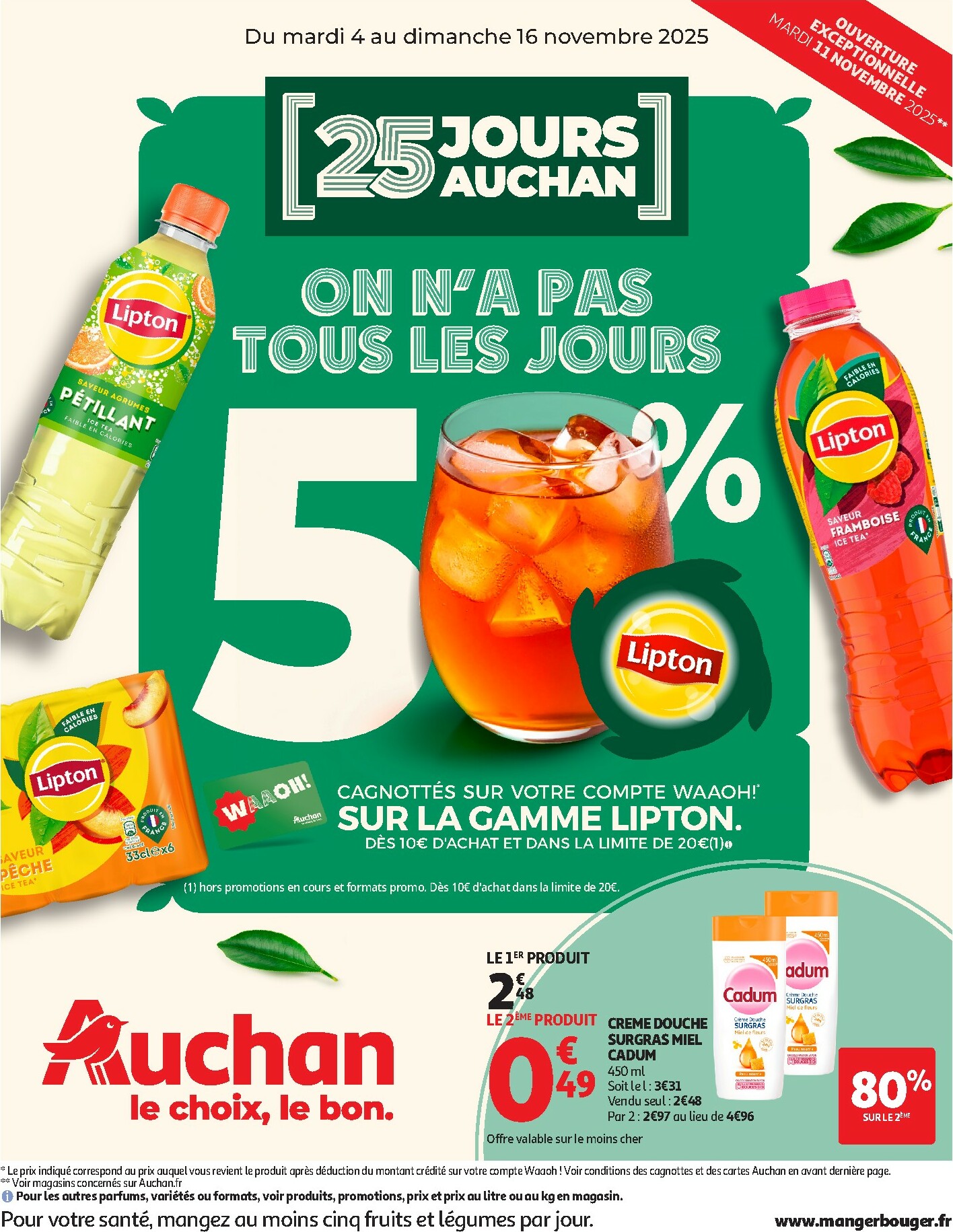auchan - Catalogue Auchan - 25 JOURS AUCHAN, ça continue valable du 04/11 au 16/11