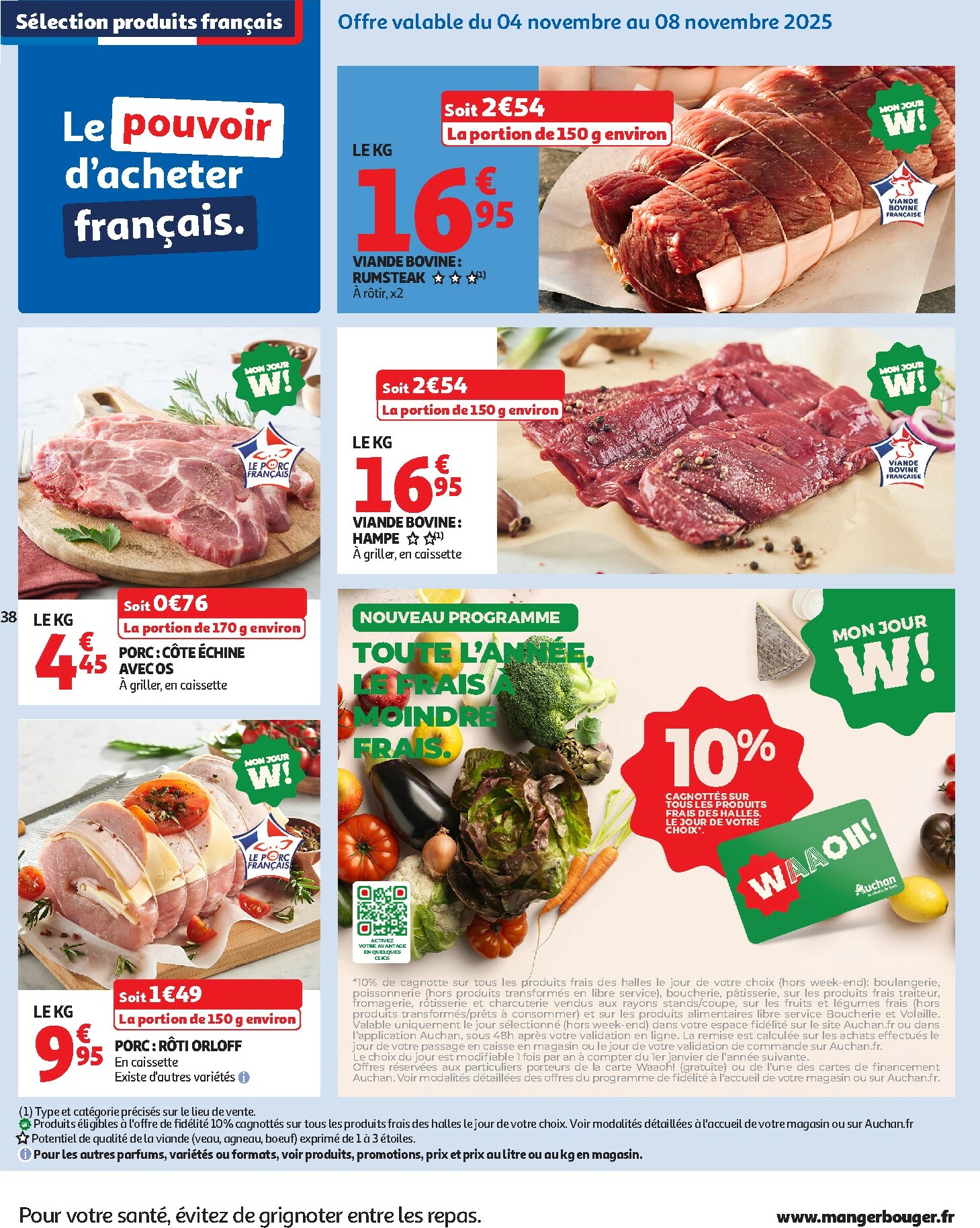 auchan - Catalogue Auchan - 25 JOURS AUCHAN, ça continue valable du 04/11 au 16/11 - page: 38