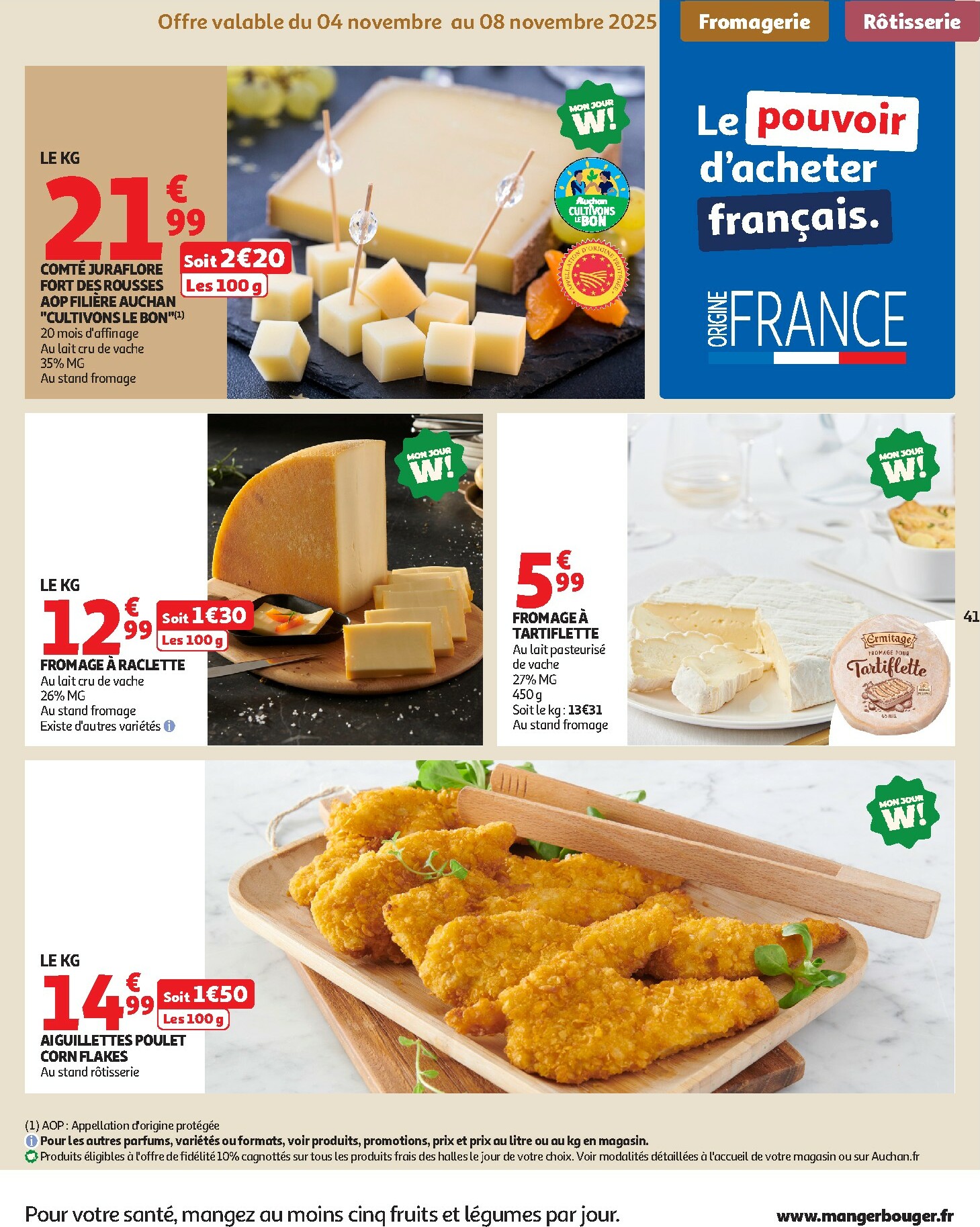 auchan - Catalogue Auchan - 25 JOURS AUCHAN, ça continue valable du 04/11 au 16/11 - page: 41