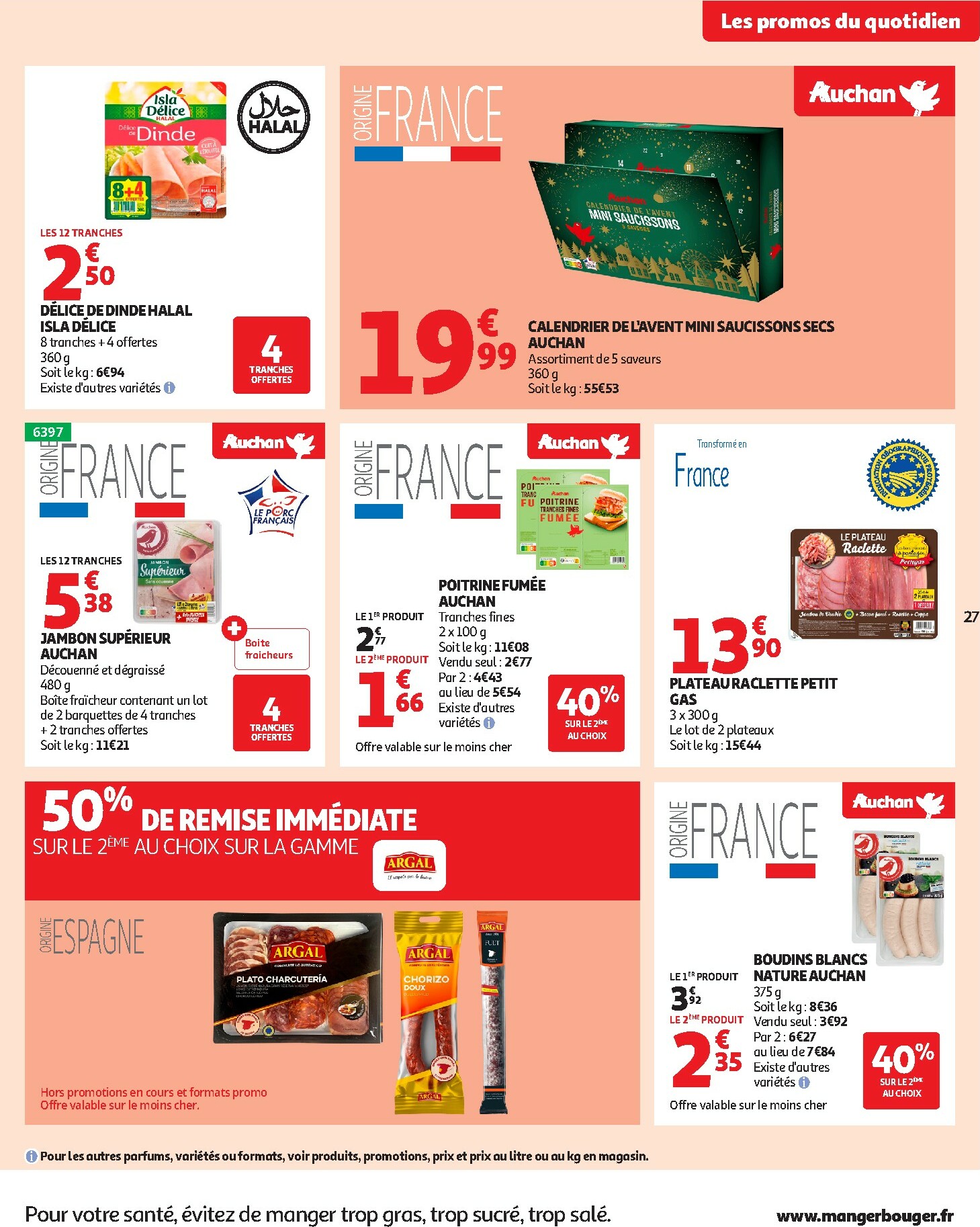 auchan - Catalogue Auchan - 25 JOURS AUCHAN, ça continue valable du 04/11 au 16/11 - page: 27