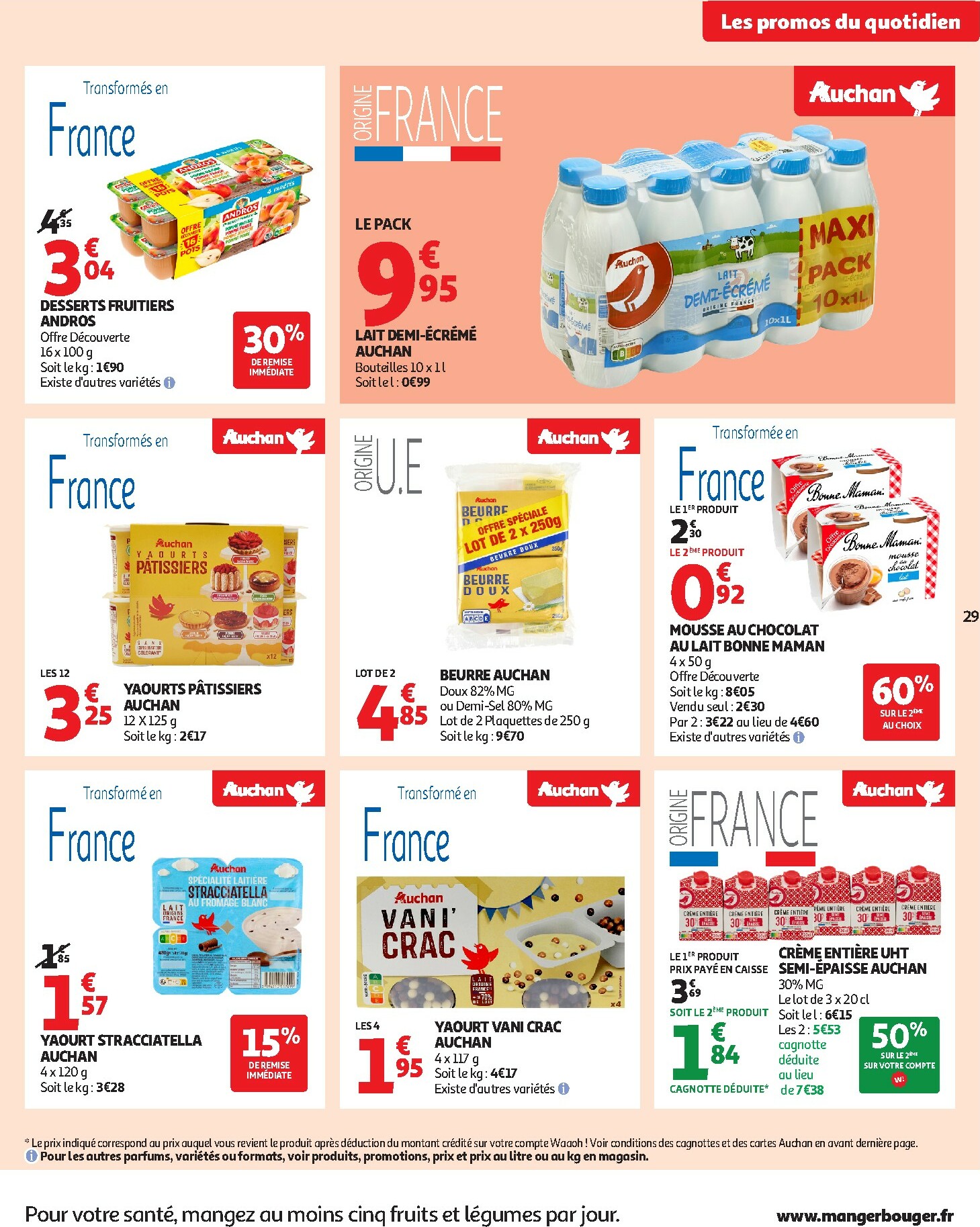 auchan - Catalogue Auchan - 25 JOURS AUCHAN, ça continue valable du 04/11 au 16/11 - page: 29