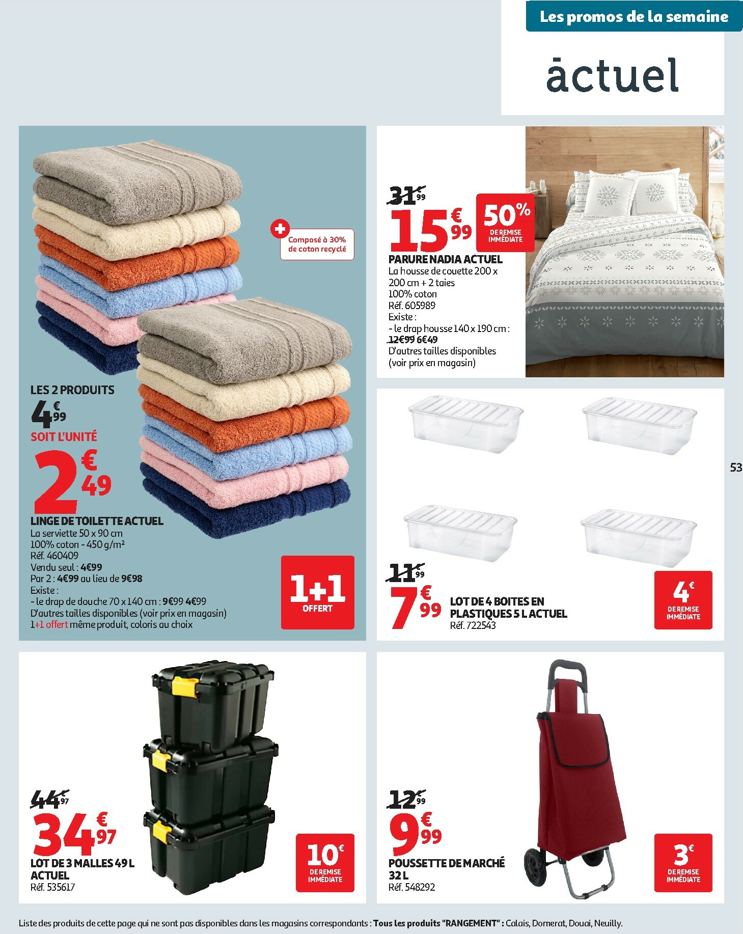 auchan - Catalogue Auchan - 25 JOURS AUCHAN, ça continue valable du 04/11 au 16/11 - page: 53